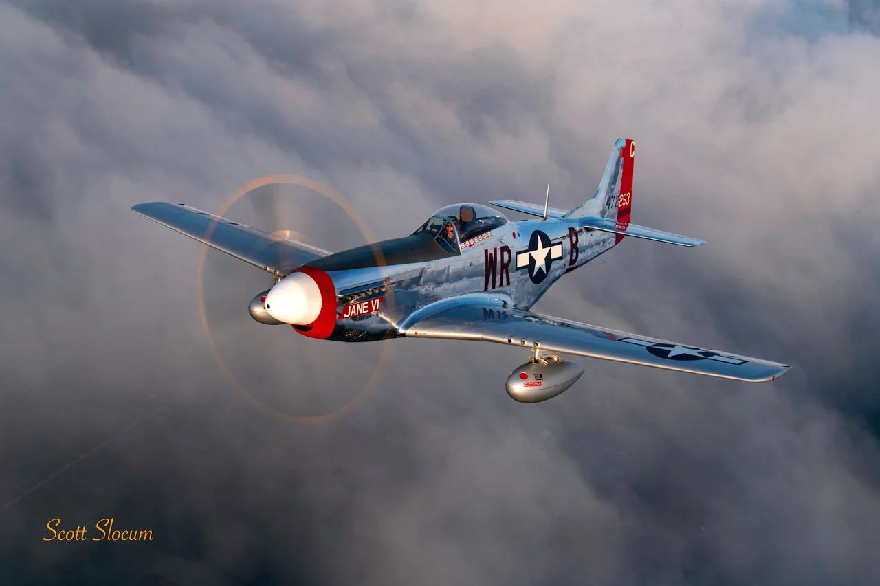 Sebastien Domine Flying P-51D Jane VI
