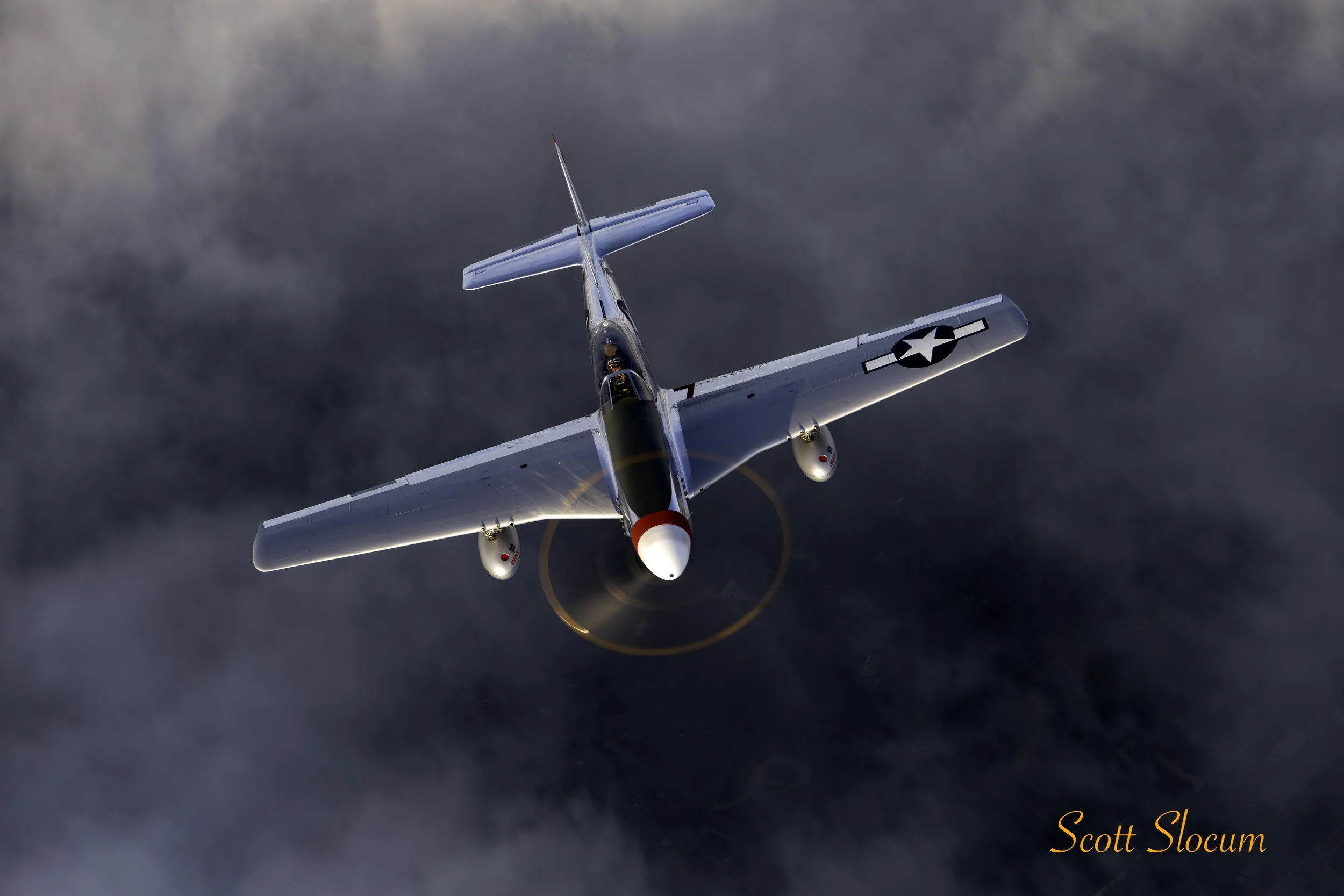 Scott Slocum Photography takes a photo of P-51D Mustang_Fagen Fighters Restoration