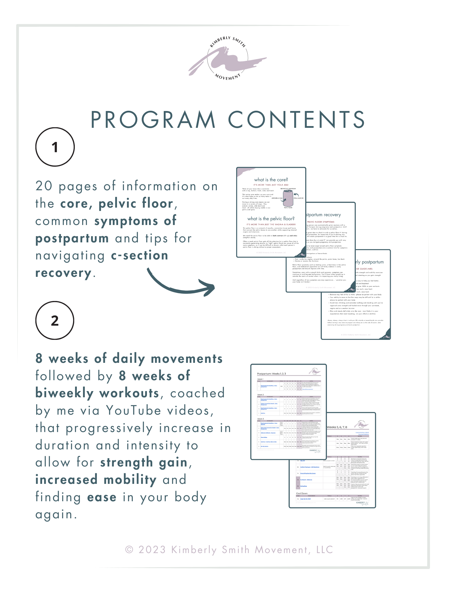 Postpartum Recovery & Exercise Guide — Kimberly Smith Movement