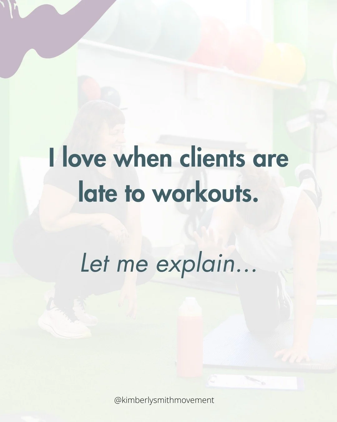 While I love when folks can show up a few minutes early so we're all ready to go together, that's often not the reality. We're all just doing the best we can and so no, I don't find tardiness offensive. I'm just glad you're there and we're still goin