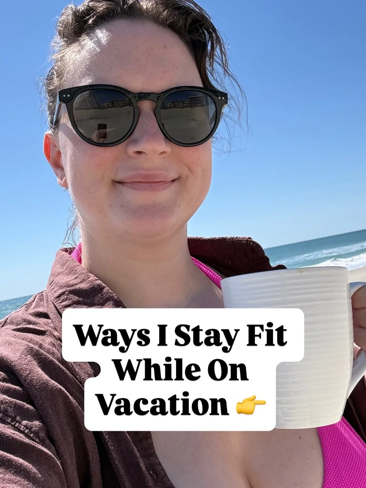 Exercise is a tool I use to make my life better which means I can put it down and pick it up as it suits me. 

Vacation (IMO, in this season of life) isn&rsquo;t about exercise. I&rsquo;m active, I&rsquo;m swimming and walking and playing, but I&rsqu