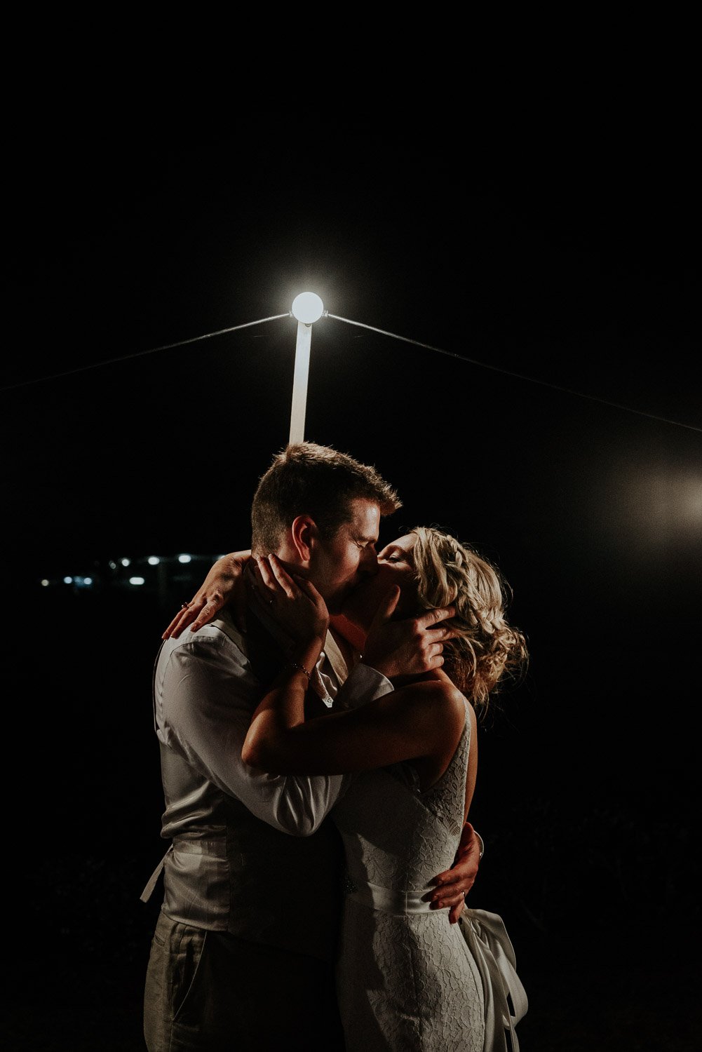 Night wedding photo from dunes restaurant in Palm Beach, Beautiful night Wedding