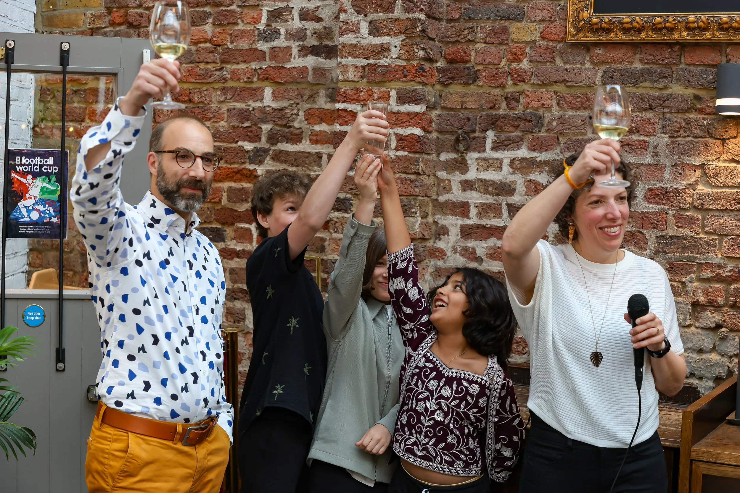 Cheers to more years together. 2026-May 3 Rhoda & Baruch Golden Anniversary. 