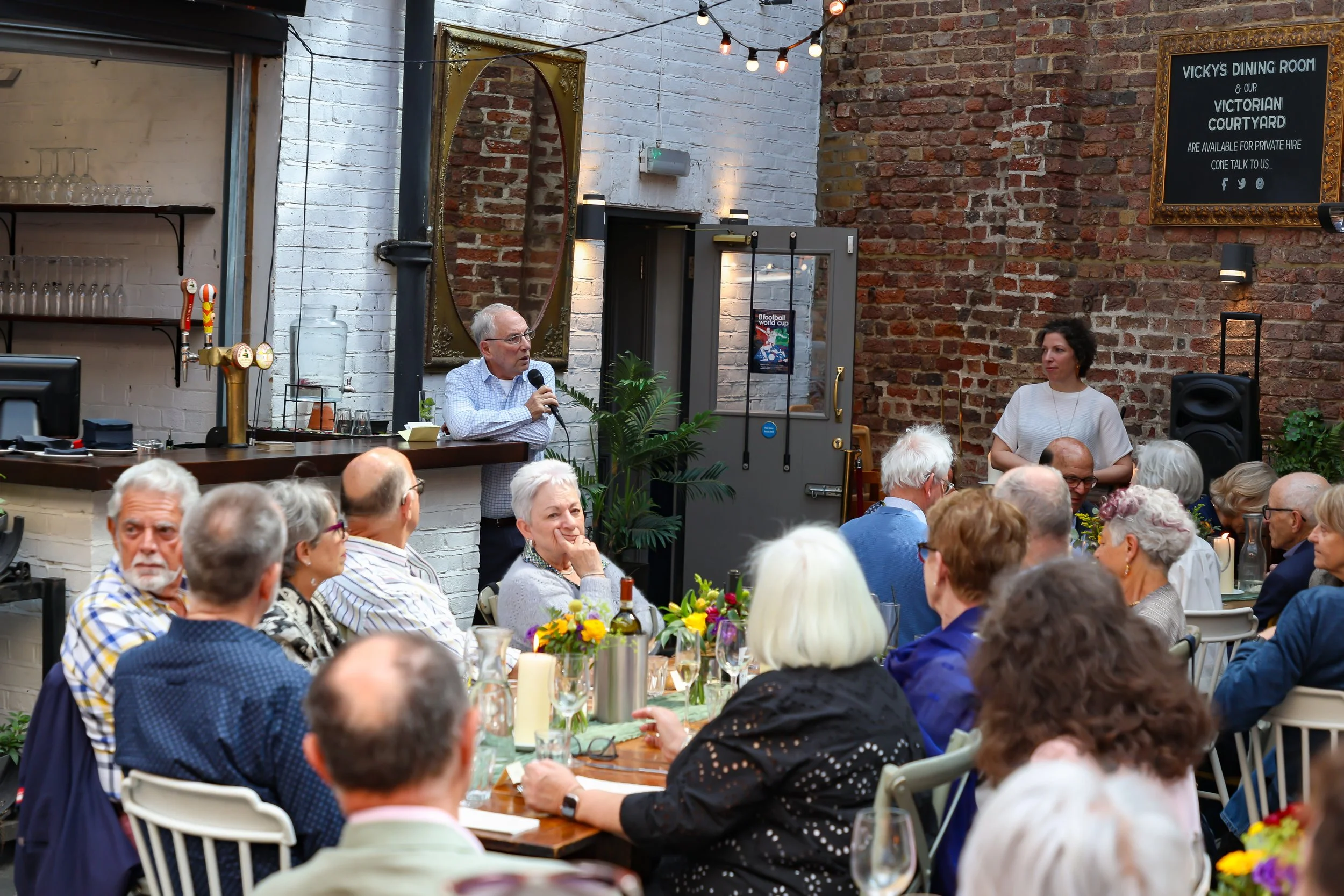 Baruch give his welcome address during their golden wedding anniversary. 2026-May 3 Rhoda & Baruch 50th Wedding Anniversary.