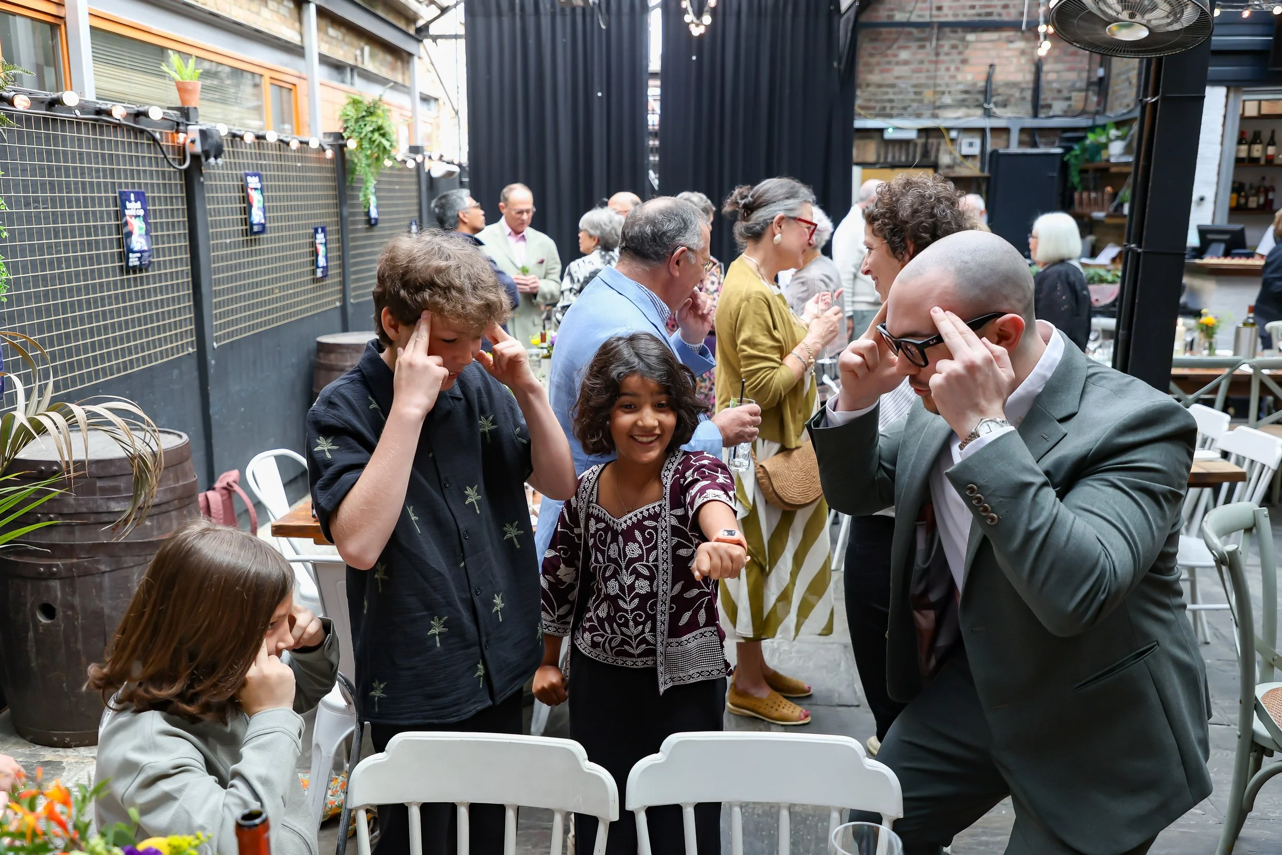 Kids loves to participate the mind blowing magic with the amazing magician. 2026-May 3 Rhoda & Baruch Golden Wedding Anniversary. 