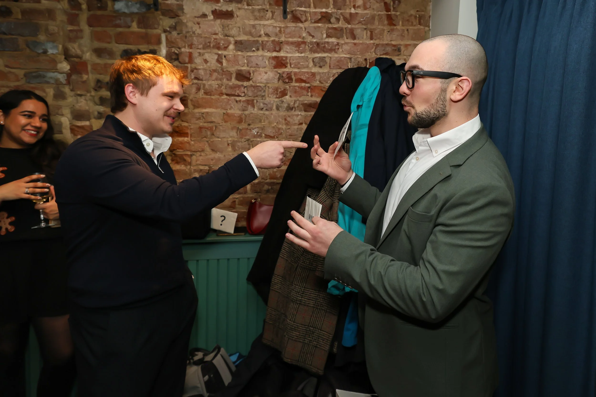 Guest enjoying hands-on final moments at the end of the event.