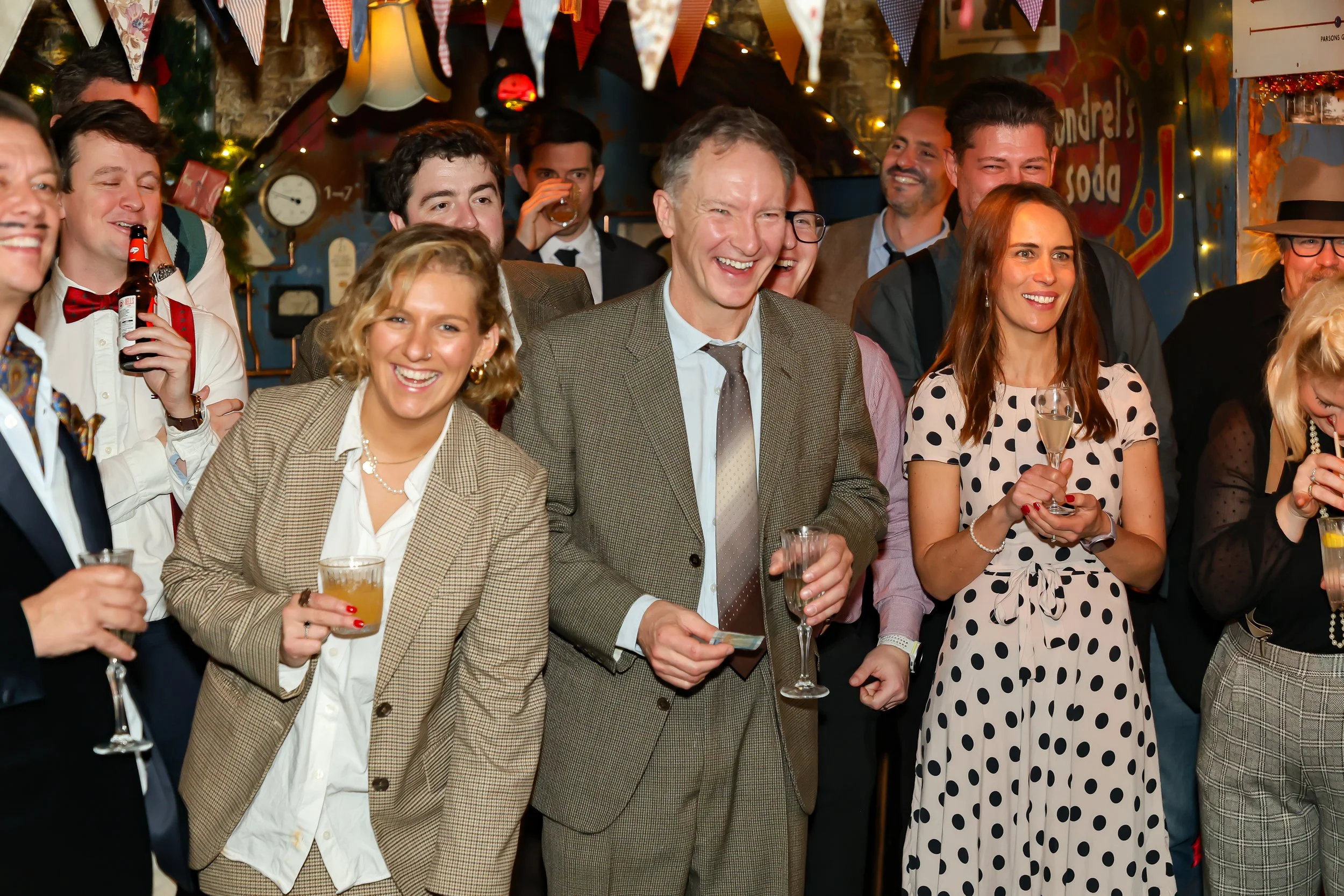 Audience enjoying the live magic show at a corporate event.