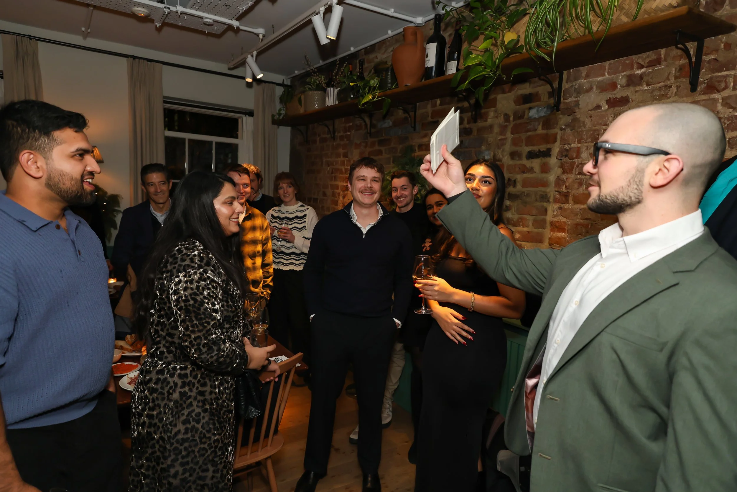 Guests ending the corporate event on a joyful and memorable note.