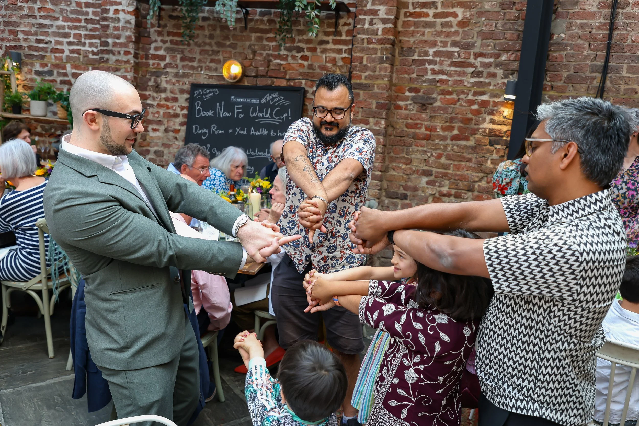 Kids and adults loves to participate with the Magician. 2026-May 3 Rhoda & Baruch Golden Wedding Anniversary. 