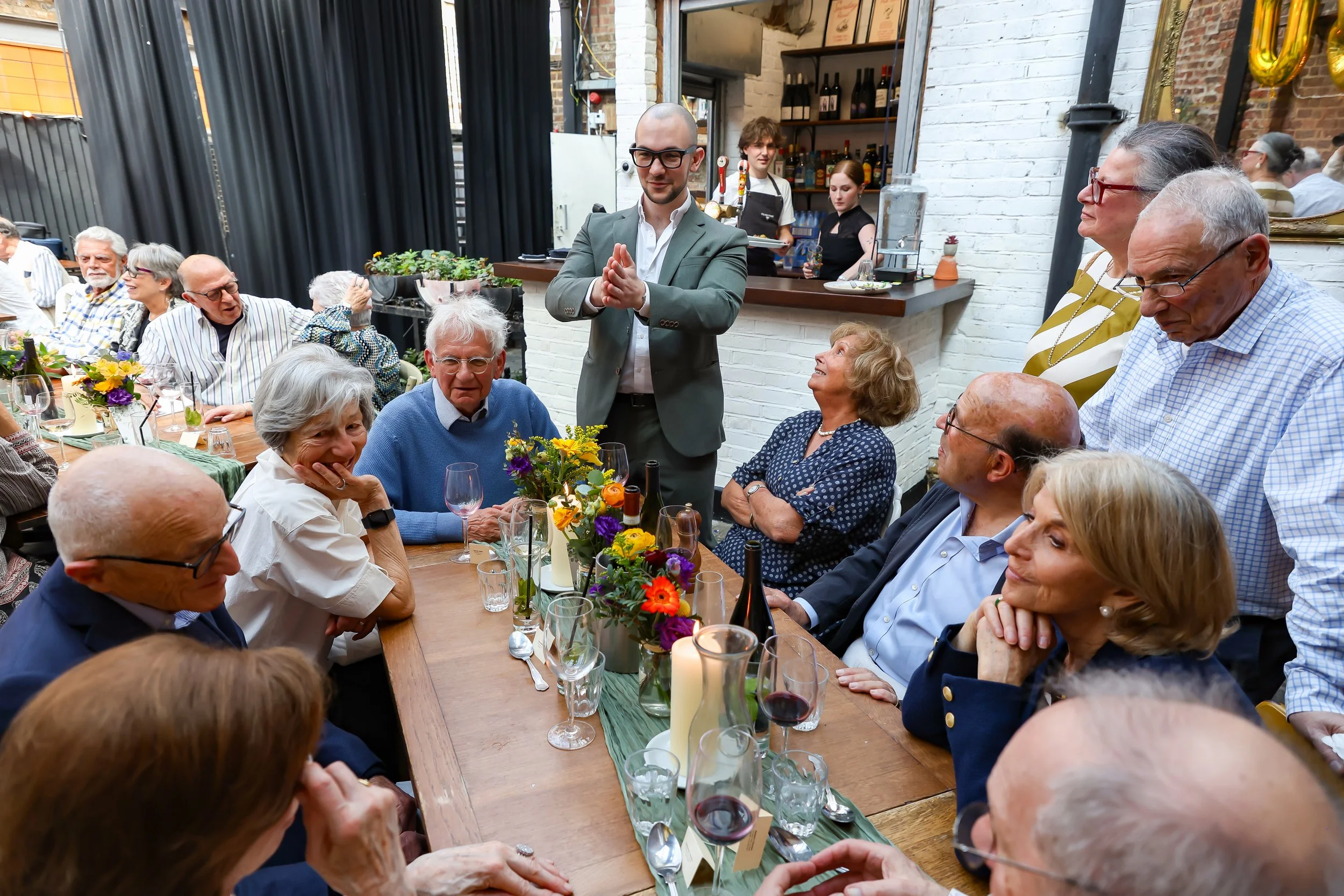 No dull moment with the magician. 2026-May 3 Rhoda & Baruch Golden Wedding Anniversary. 