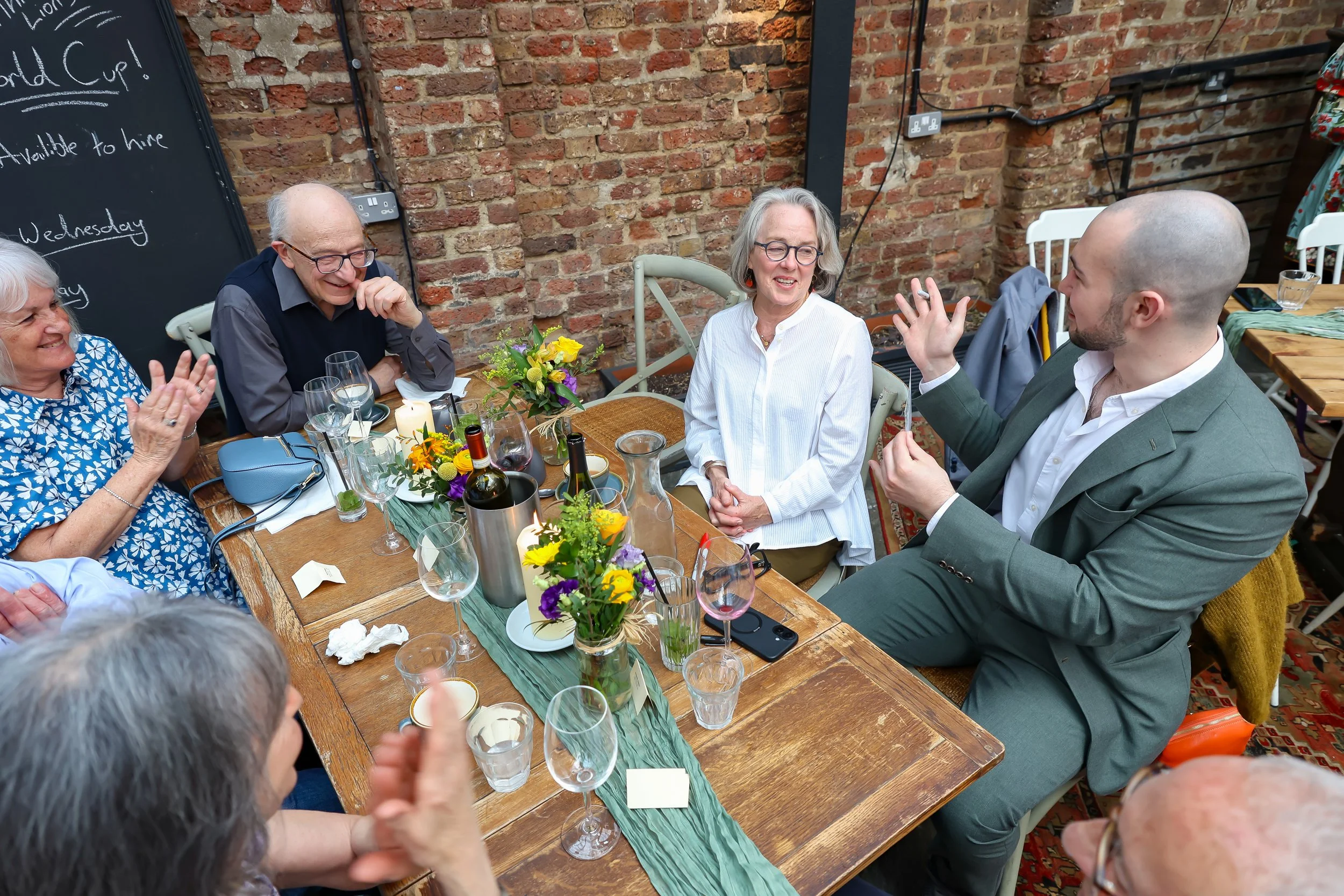 Guests love and enjoying to witness the magic to happen. 2026-May 3 Rhoda & Baruch Golden Wedding Anniversary. 
