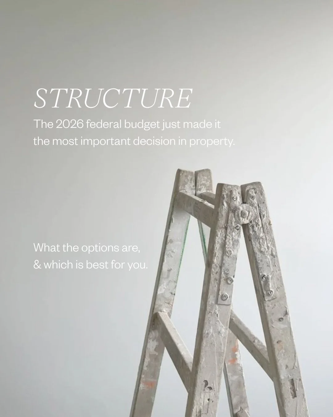 Structure has always mattered. After the 2026 budget, it's the most important thing to get right before you buy.

We've broken down every structure, simply.

Get it right from day one. DM us or book a call with the Buywell team before your next purch
