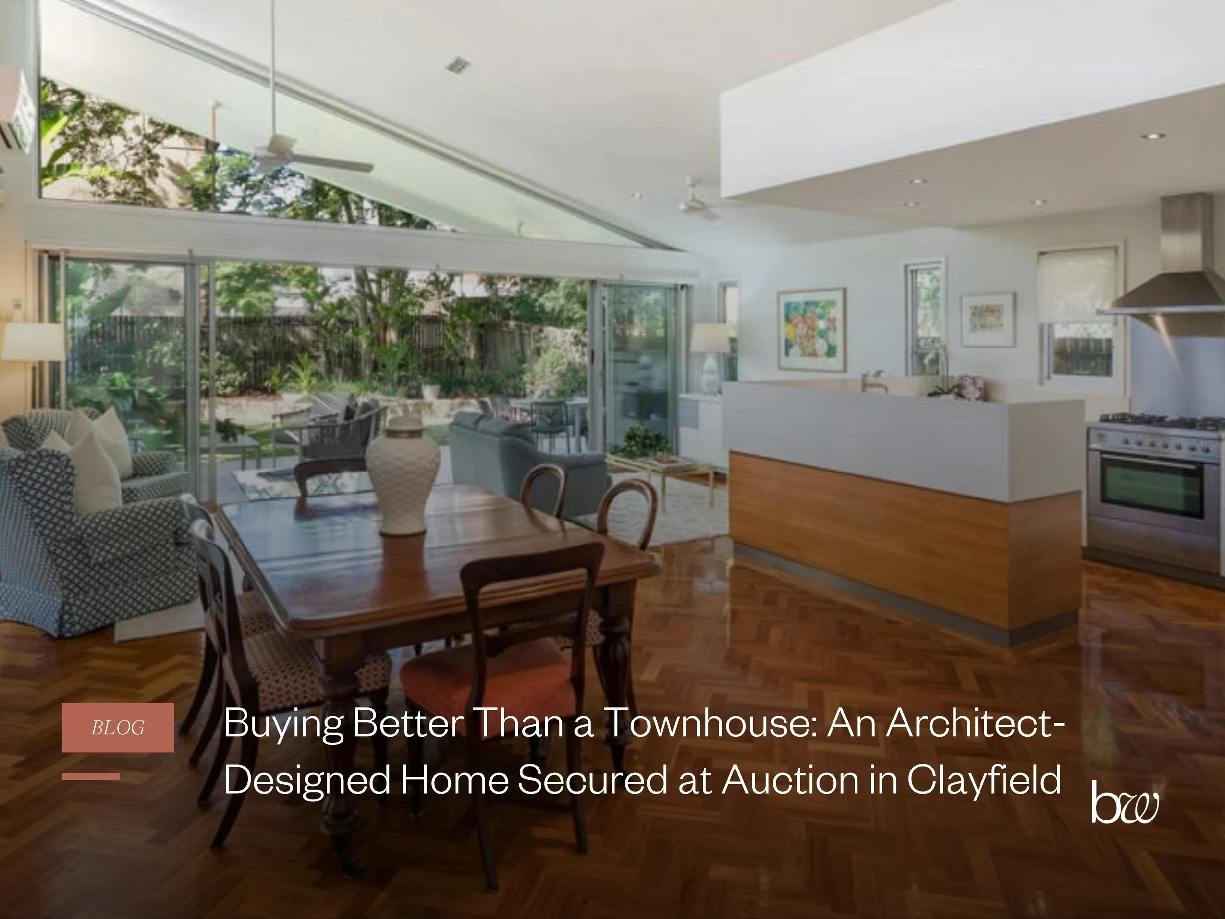 Buying Better Than a Townhouse: An Architect-Designed Home Secured at Auction in Clayfield