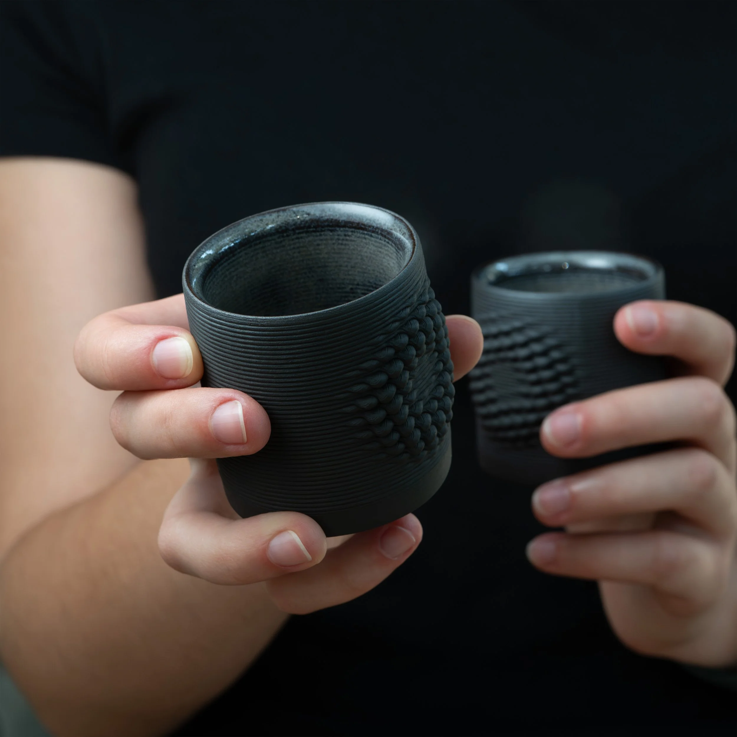 Ring Coffee Cups in Lunar Grey