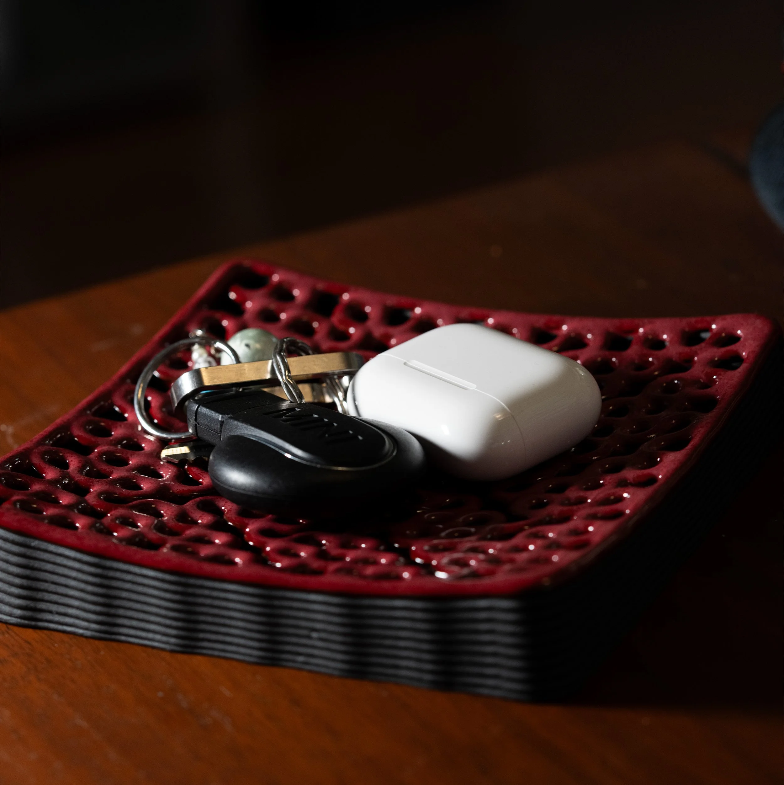 Desk Tray - Red Garnet