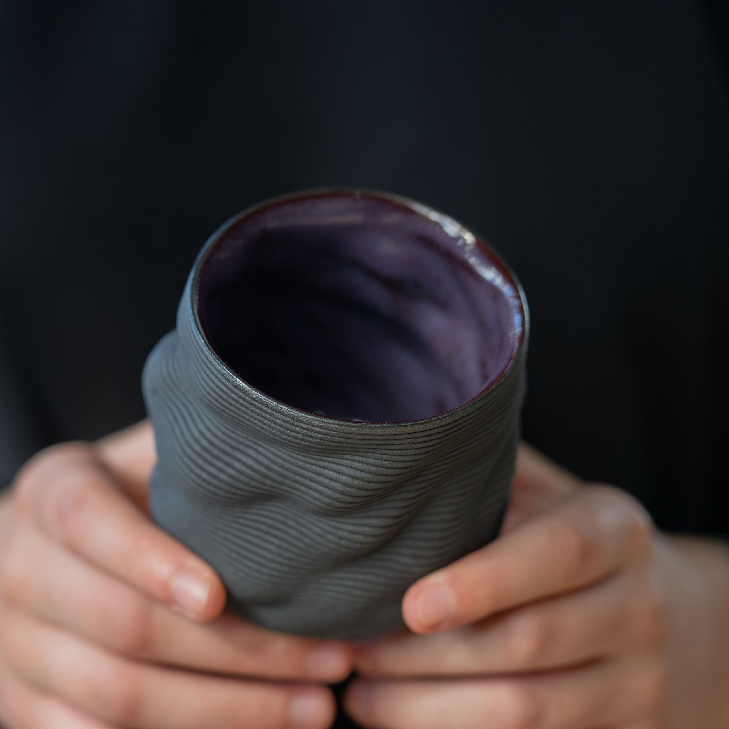 Organic Latte  Mug in Purple Iris