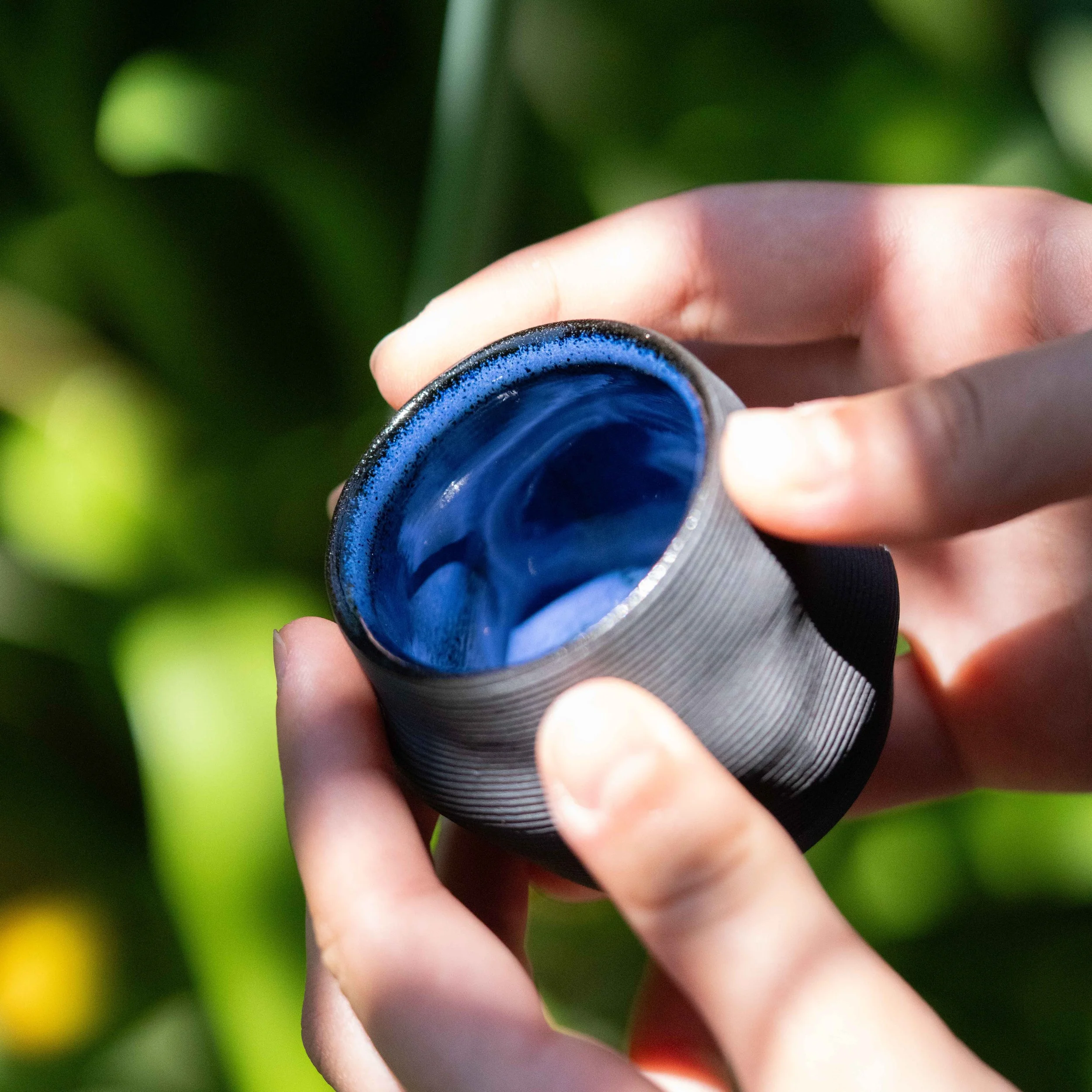 C0032 Set of Two Organic Espresso Cups in Koke Blue