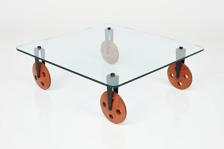 Gae Aulenti, 'Tavolo con Ruote' Coffee Table — BILLINGS - Modern Art &  Design Auction House in Los Angeles
