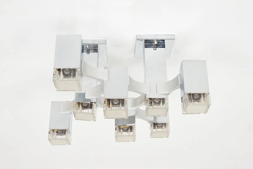 Gaetano Sciolari, Small 'Cubic' Ceiling Light