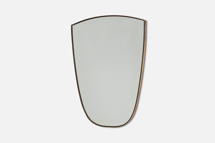 Italian, Shield-Shaped Wall Mirror