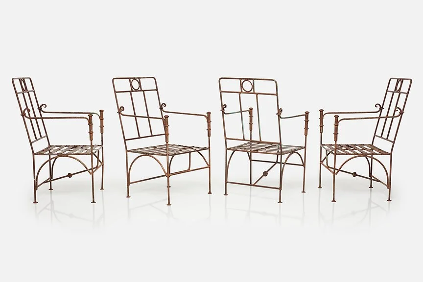 Diego Giacometti Style, Patio Chairs (4)
