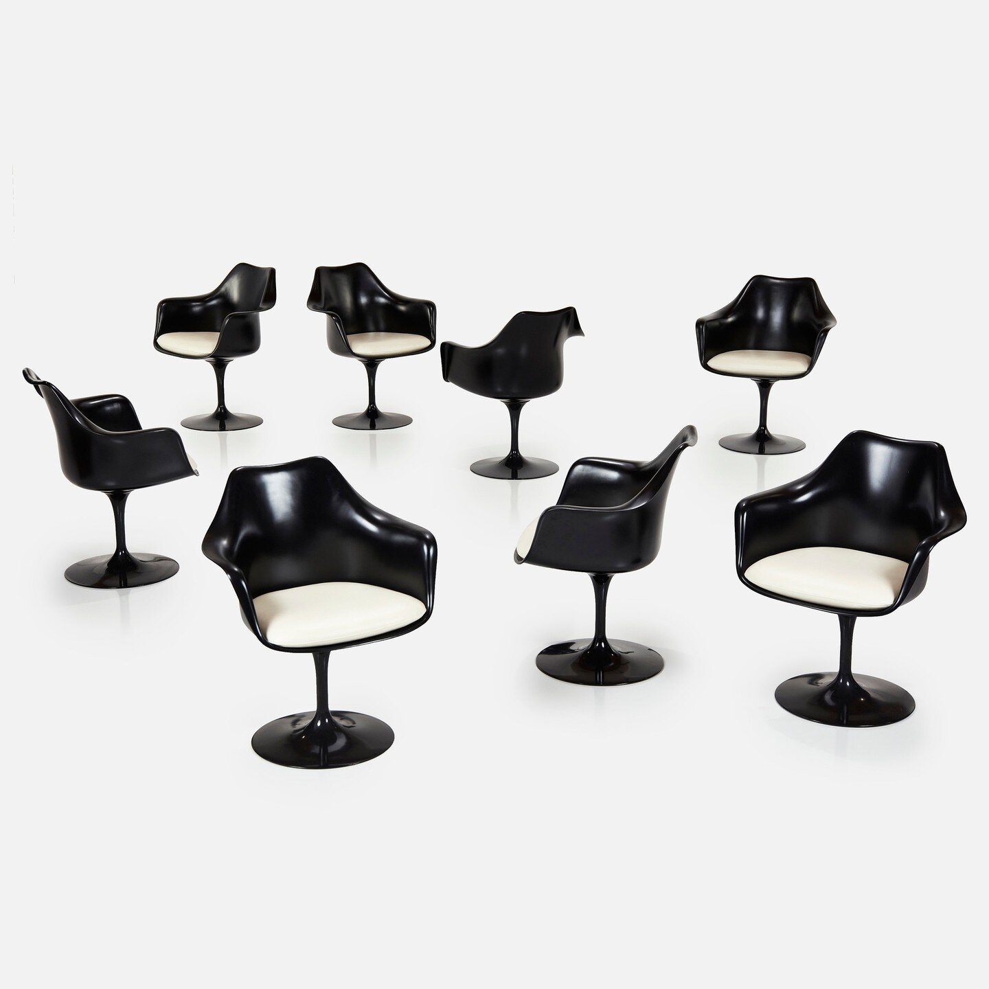 Eero Saarinen, Set of Eight 'Tulip' Armchairs⁠
🌷⁠
Coming soon to our Spring Modern Art + Design Auction | March 30, 2024