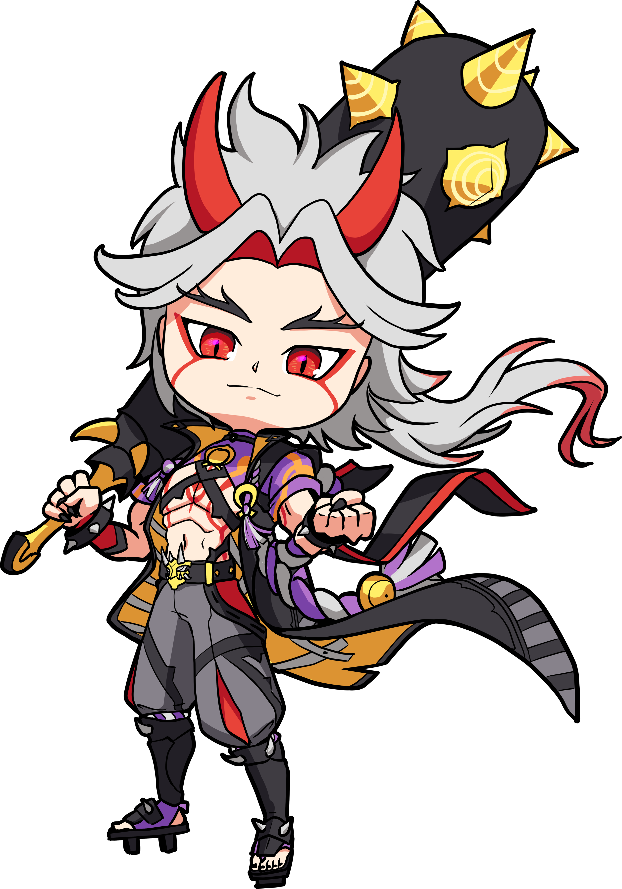 Arataki Itto Sticker Chibi Cute.png