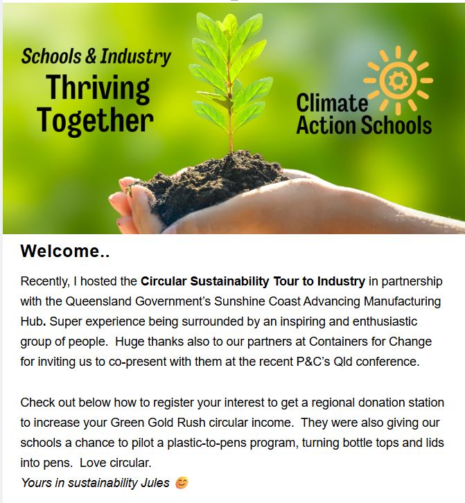 June 2026 Newsletter:   Industry tours, donation stations, textile recovery and opportunities for circular economy partners.
