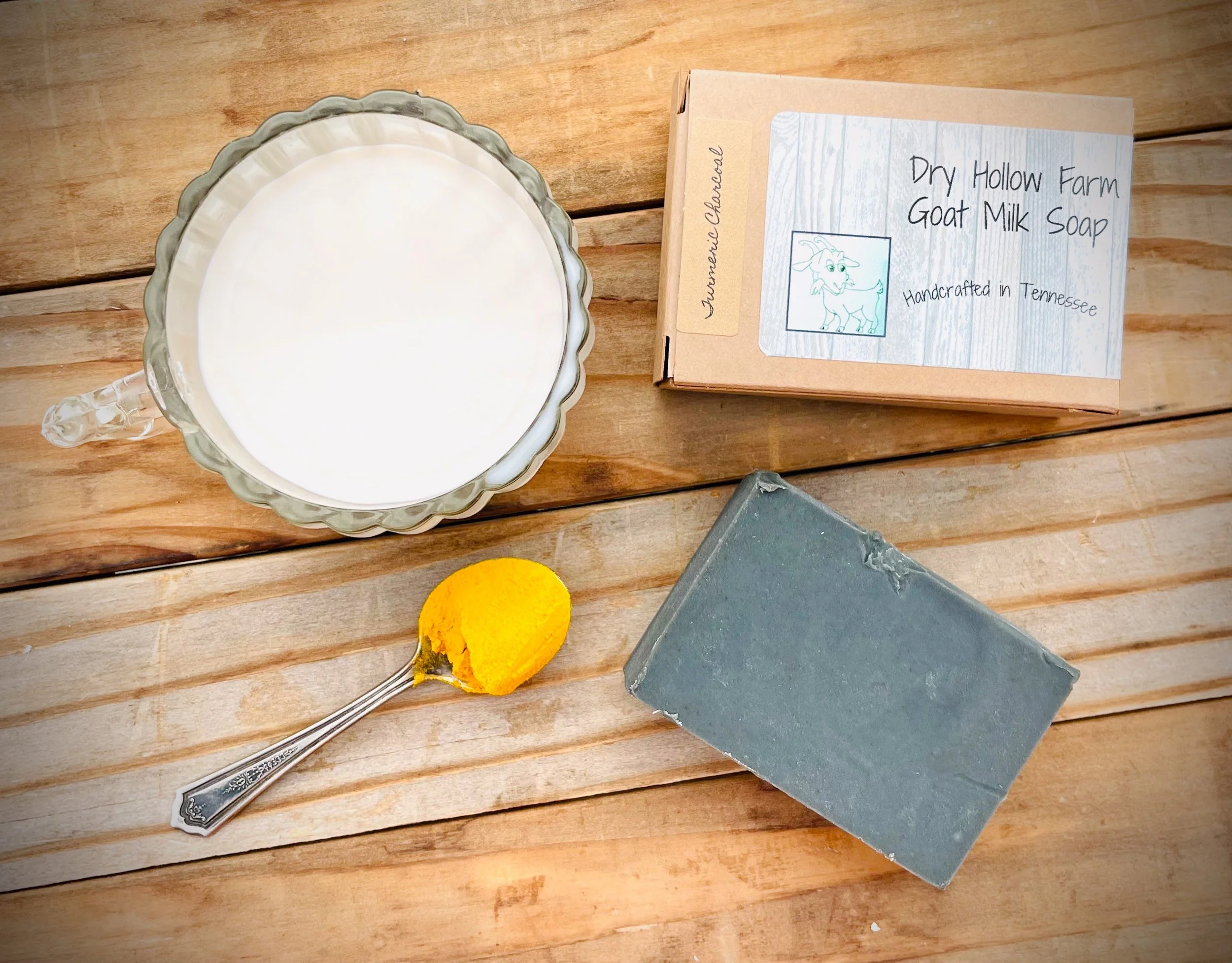 Turmeric Charcoal Goat Milk Soap