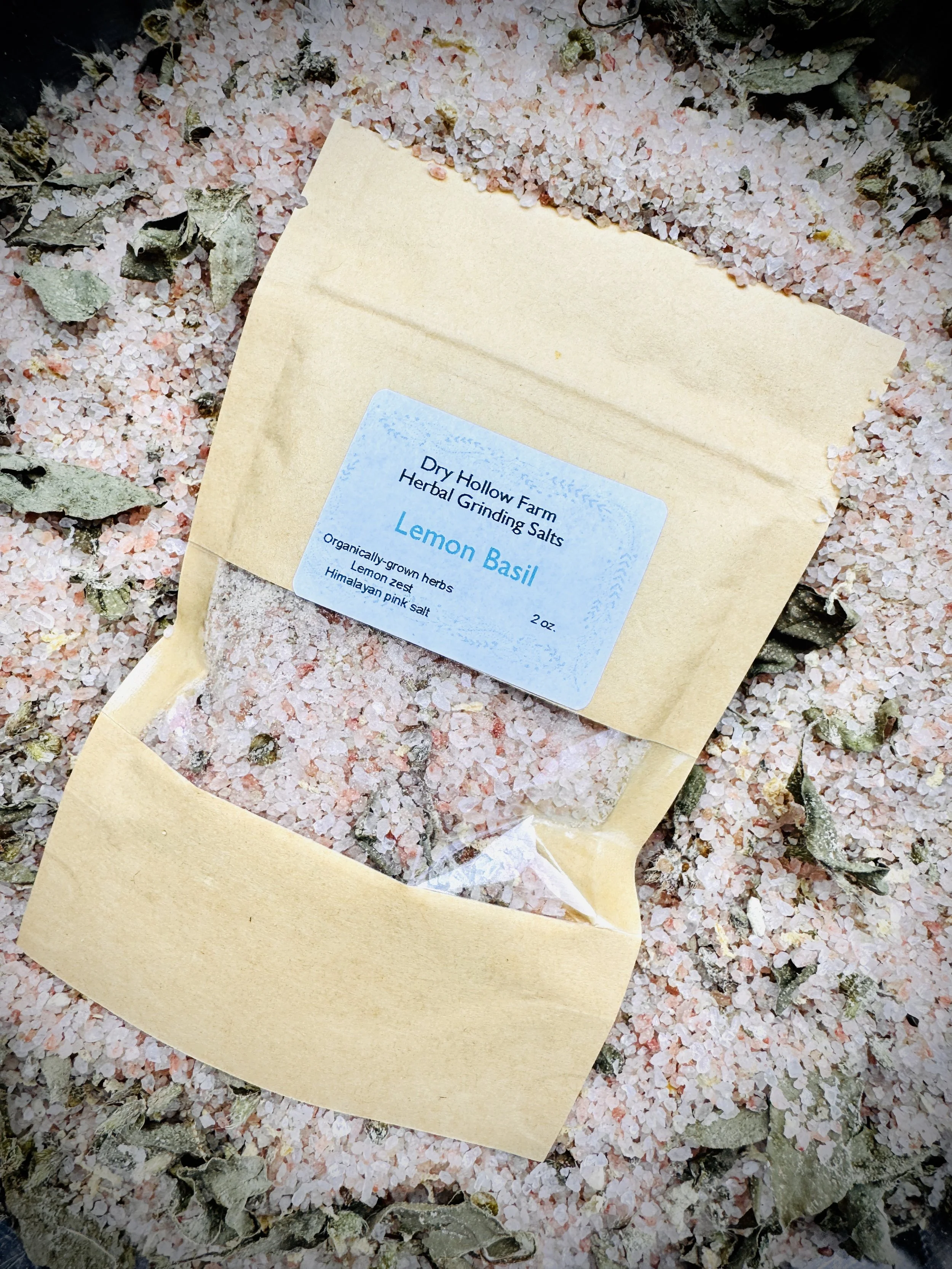 Lemon Basil Grinding Salt
