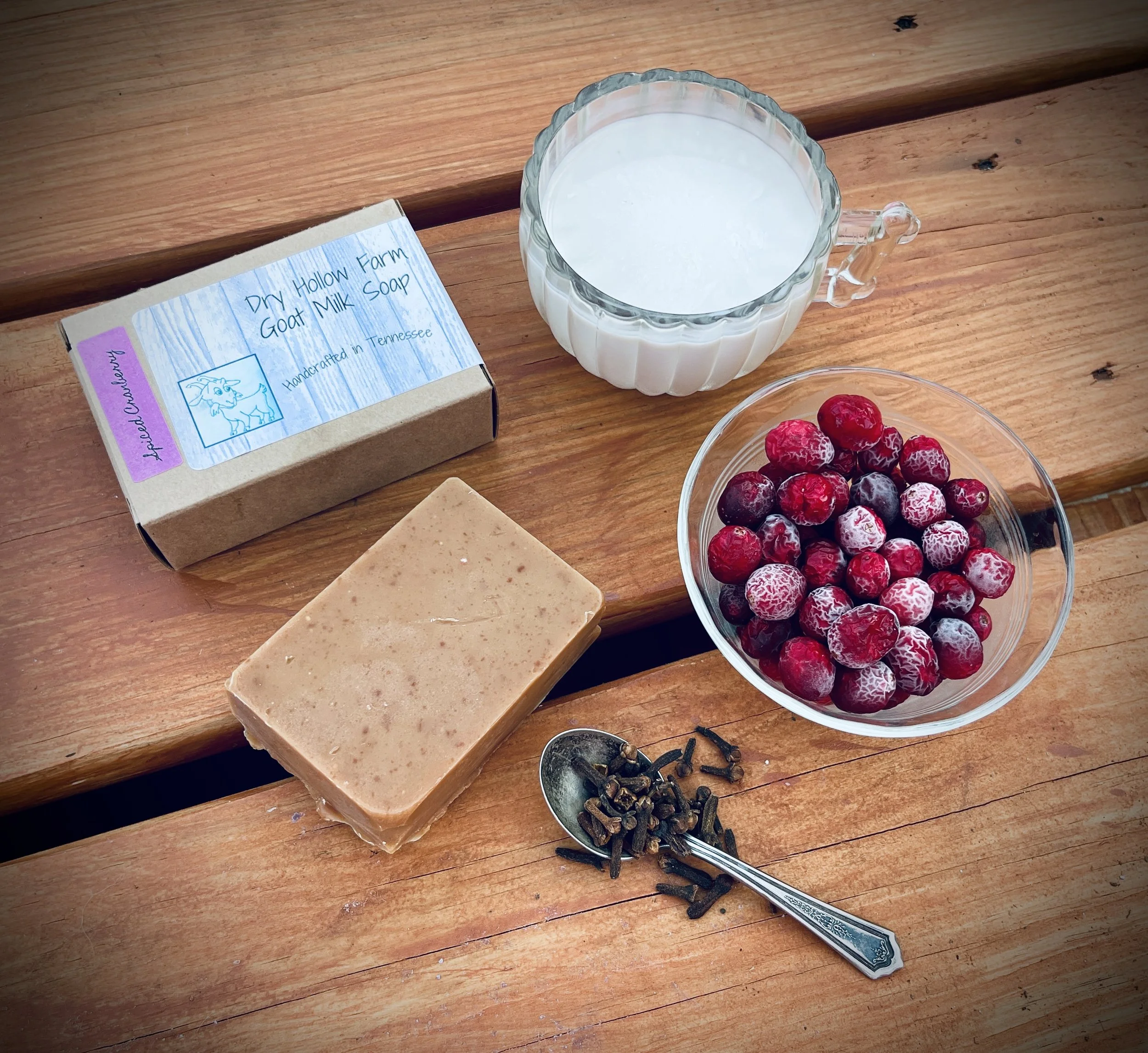 Spiced Cranberry Goat Milk Soap