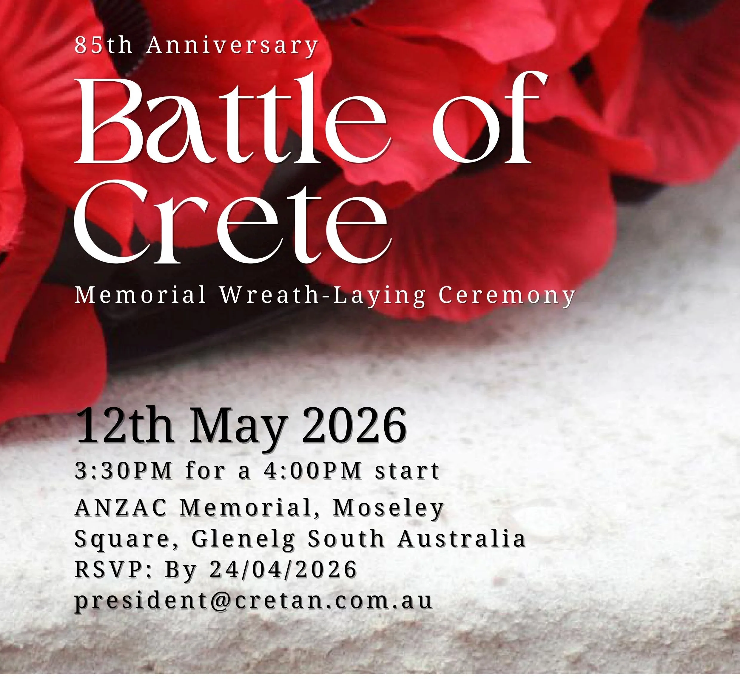 BATTLE OF CRETE ANNIVERSARY 12/5/26