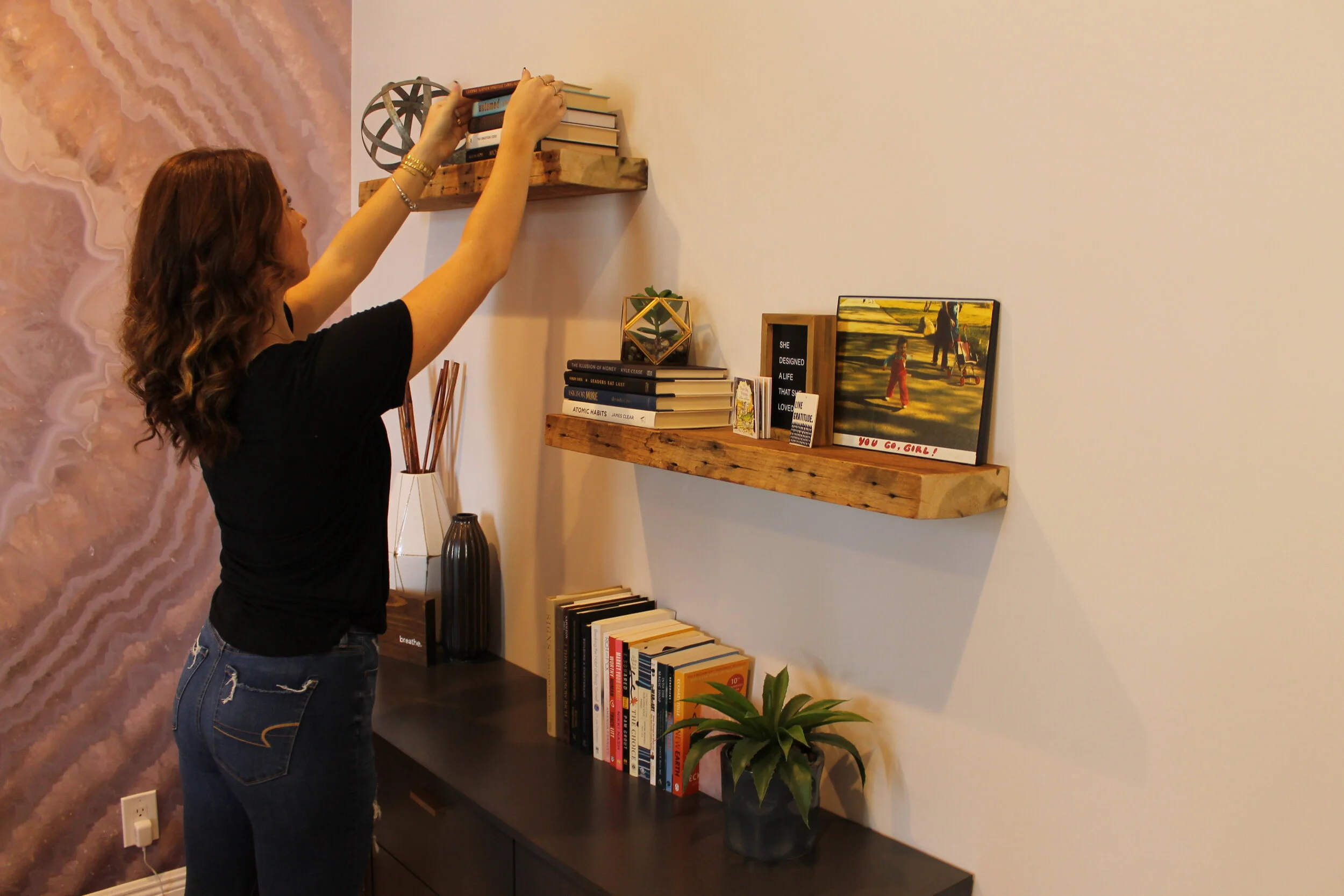 Office shelf design & organization