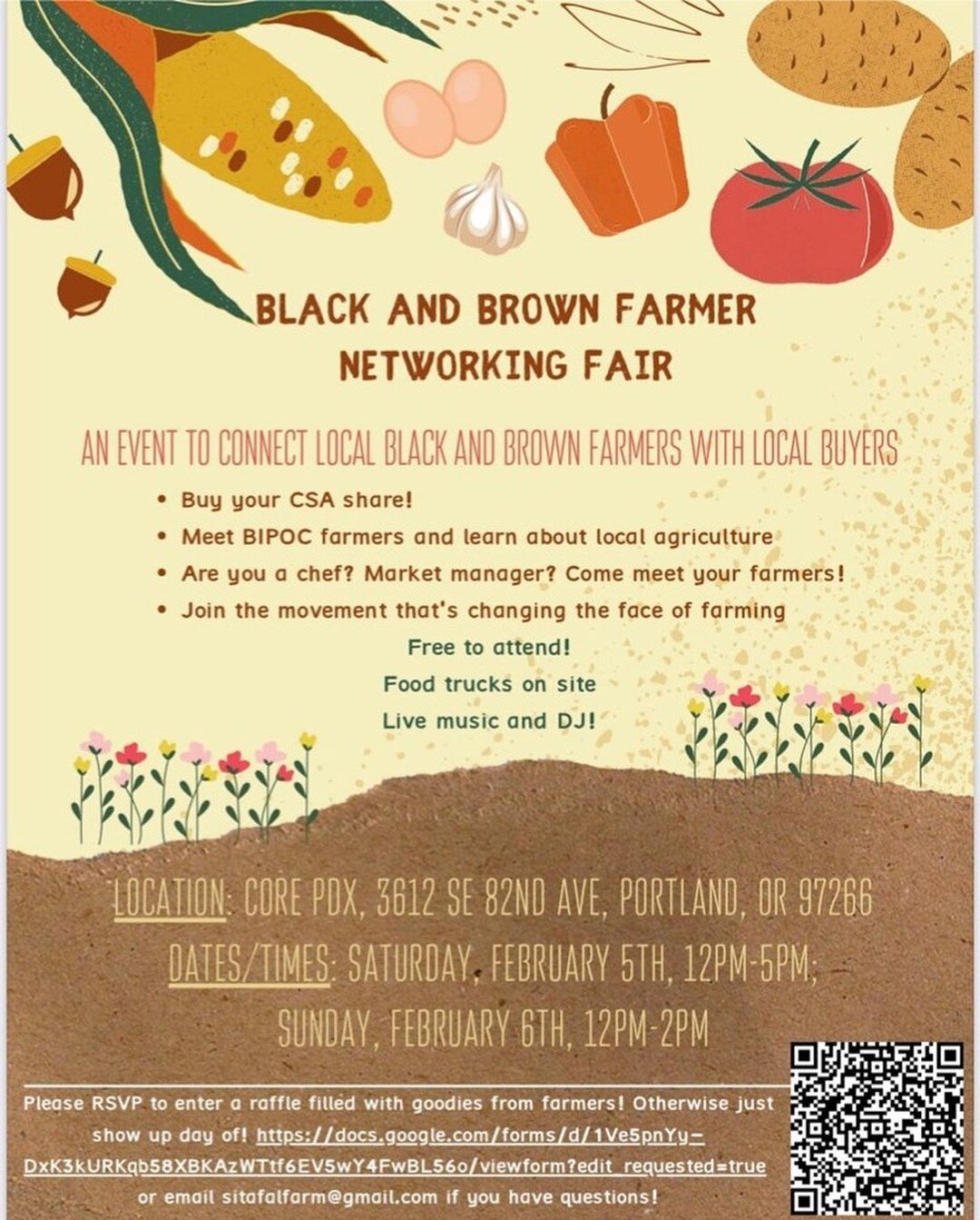 Repost from @tanagerfarm
&bull;
Save the date! Find your farmer!
We will have a booth here selling CSA shares plus many other incredible black and brown farmers will be here to connect with local buyers. Come on out, February 5th &amp; 6th @corepdx
