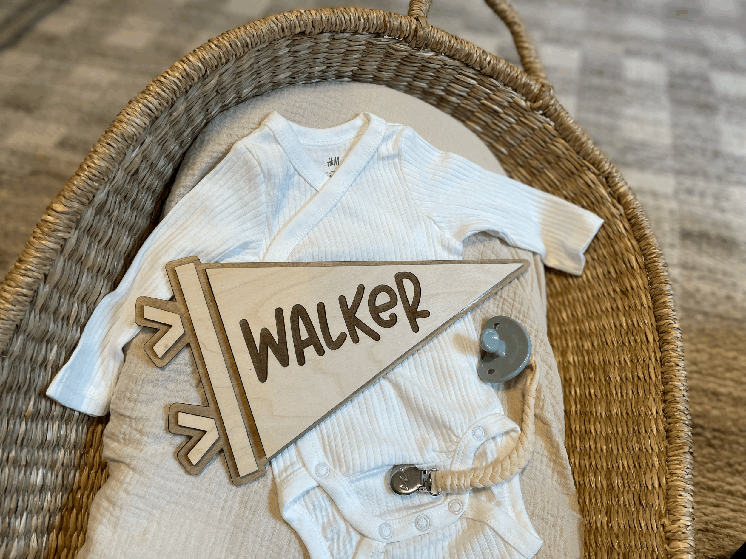 Wooden Name Pennant