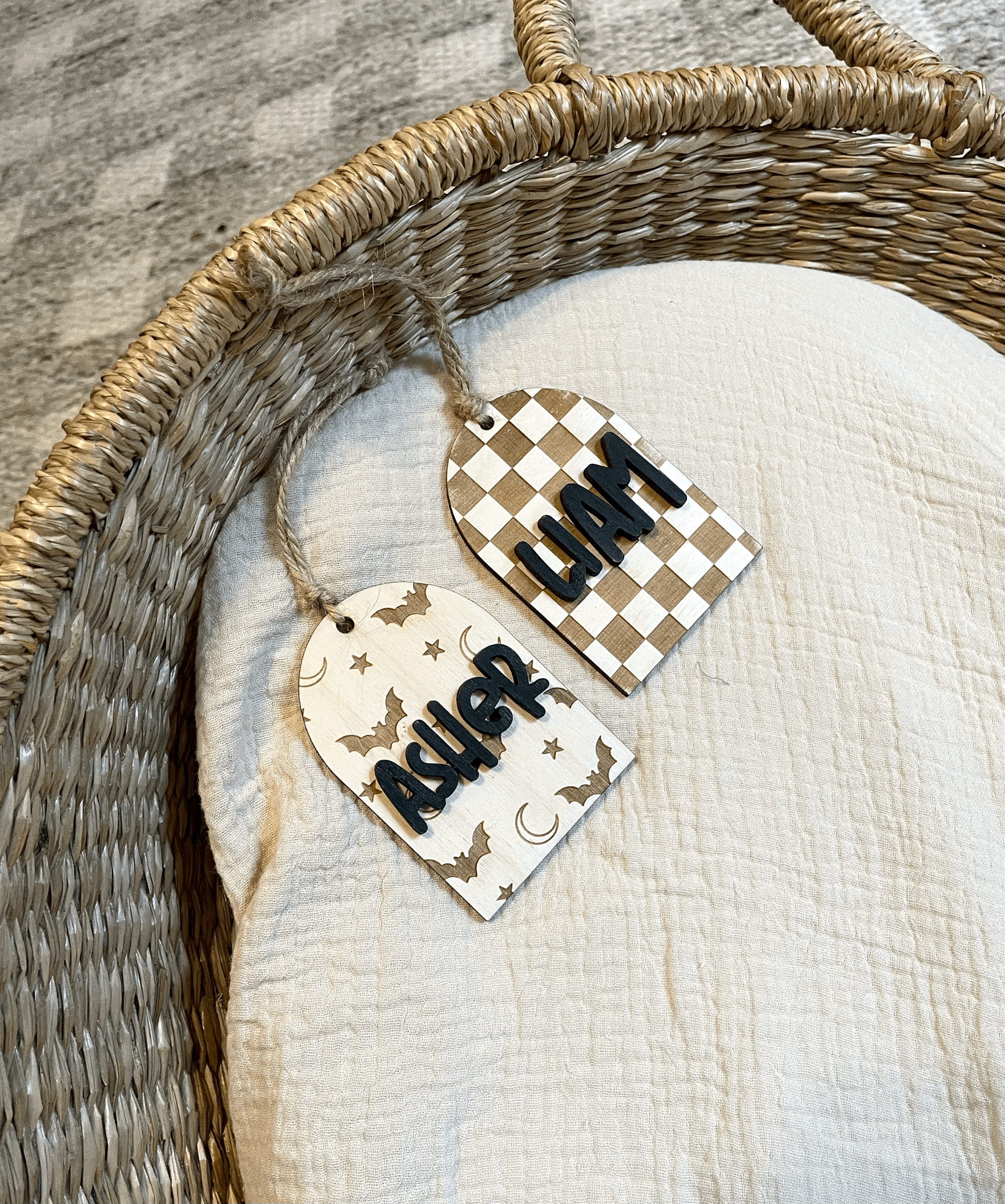 Halloween Basket Tags (2 layers)
