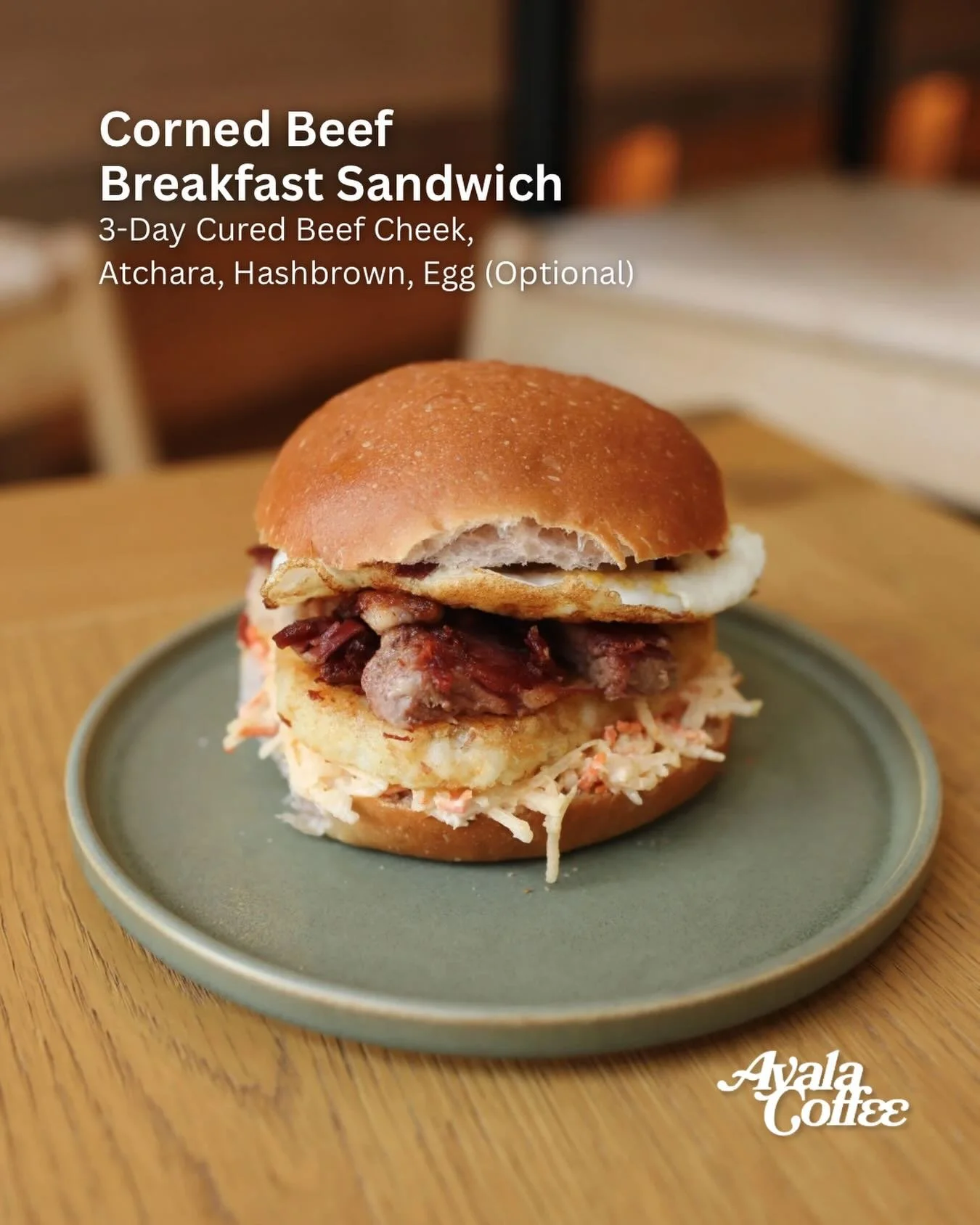 Big news! Our Corned Beef Breakfast Sandwich is now available every day ✨

If this has been your go-to on Saturdays and Sundays, you can officially make this a weekday habit too 😋🍞