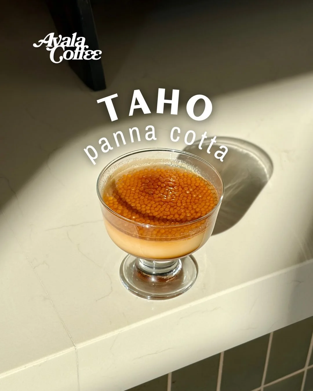 Coming to our breakfast menu this Monday: our Taho Panna Cotta 🍮

Taho is a beloved Filipino street food: warm silken tofu, traditionally topped with sweet arnibal syrup and chewy sago pearls. It&rsquo;s the kind of treat many people grew up lining 