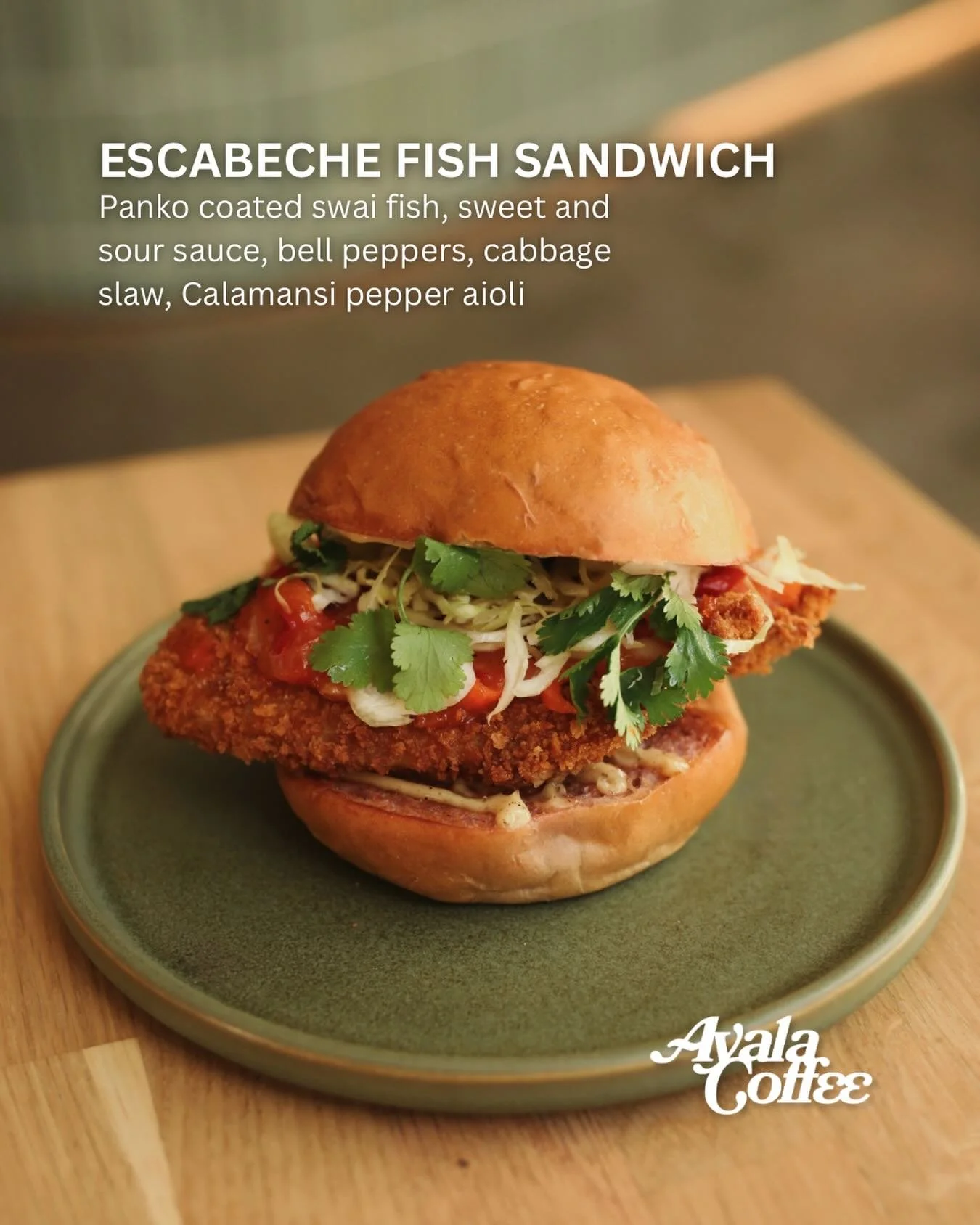 New brunch menu item, just in time for Lent ✨🐟

If you&rsquo;ve never had escabeche before: it&rsquo;s a classic Filipino dish where fried fish is topped with a bright, tangy, sweet and sour sauce (usually with peppers &amp; veggies).

Our Escabeche