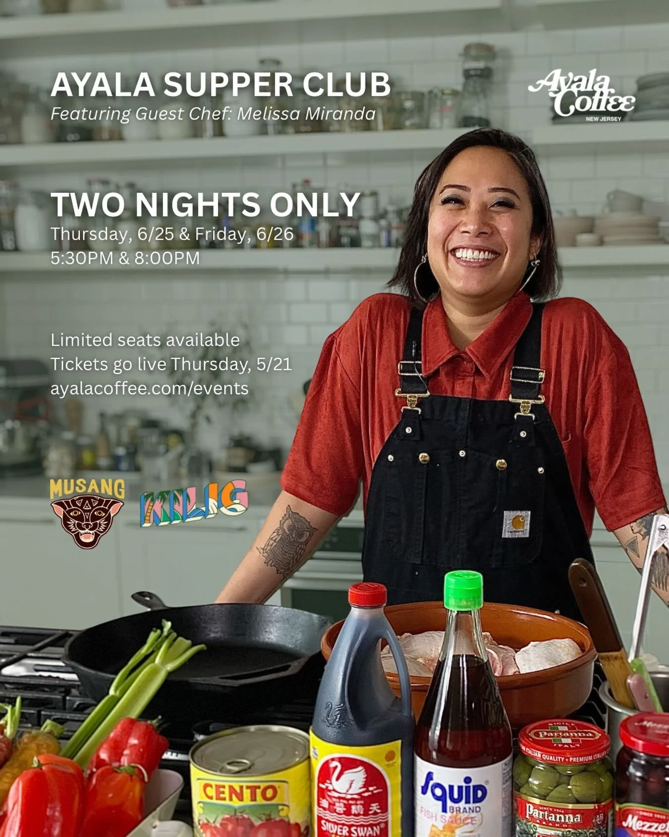 🗣️ JERSEY!!!
We are beyond thrilled to announce our next Supper Club Dinner with the one and only Chef Melissa Miranda, and for the very first time, we&rsquo;re doing TWO ✌️ nights.

From the very beginning, one of our biggest dreams has been to cre