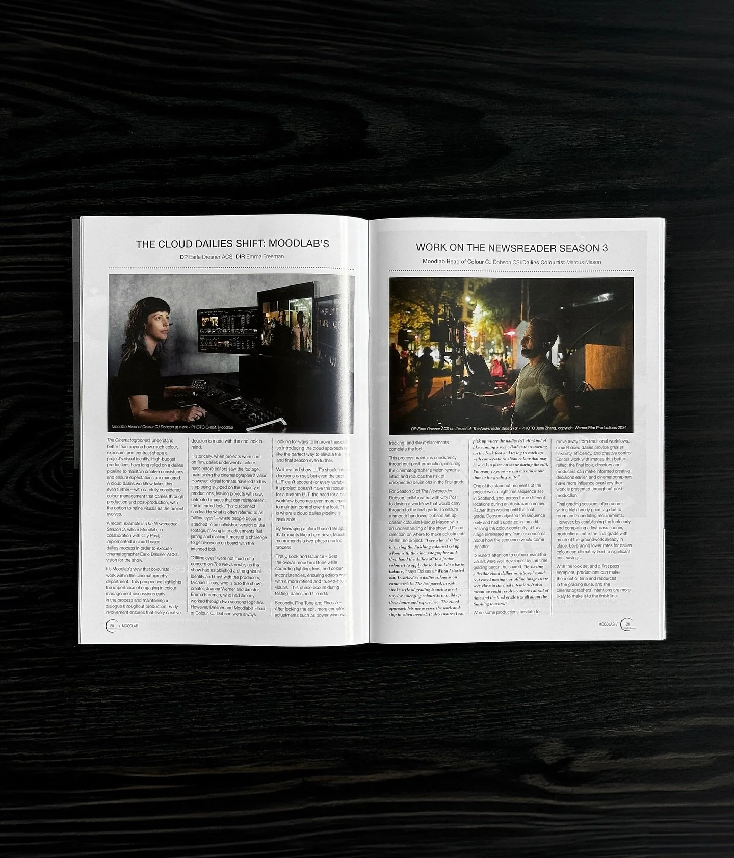 Not every day your colour pipeline makes it to print. Thanks for the nod, ACmag.

The Newsreader season 3 dailies workflow. 
Cinematography by @earledresner
Lead Colourist @cjdobson_csi_colourist 
Dailies @bluemoon10012 

#thenewsreader  #postproduct