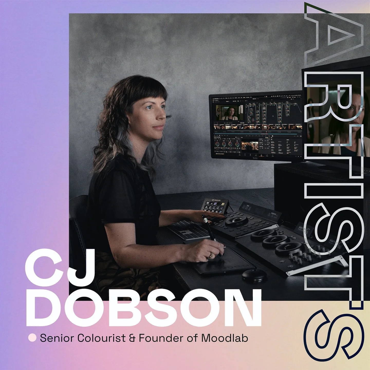 We work with some fantastic artists at Moodlab so we only thought it right to showcase them. We&rsquo;re starting with CJ Dobson, Moodlab&rsquo;s head of colour and founder. 
Initially self taught before being scooped up by one of Australia&rsquo;s l