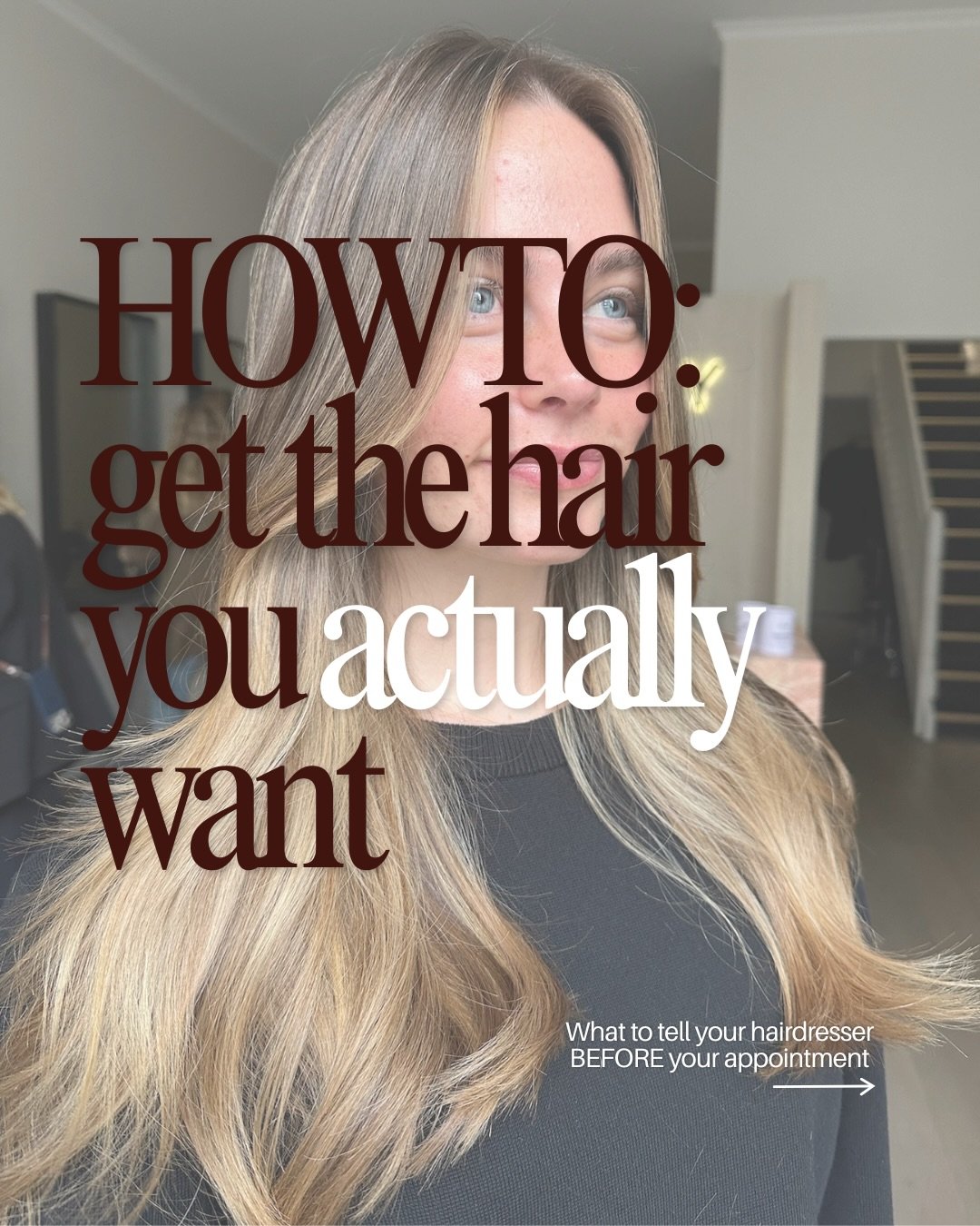 A great hair appointment starts with a great consultation. 

The more information you can share with your stylist, the better we can create a colour and cut that suits your goals, lifestyle and maintenance preferences.

Swipe through for the things w
