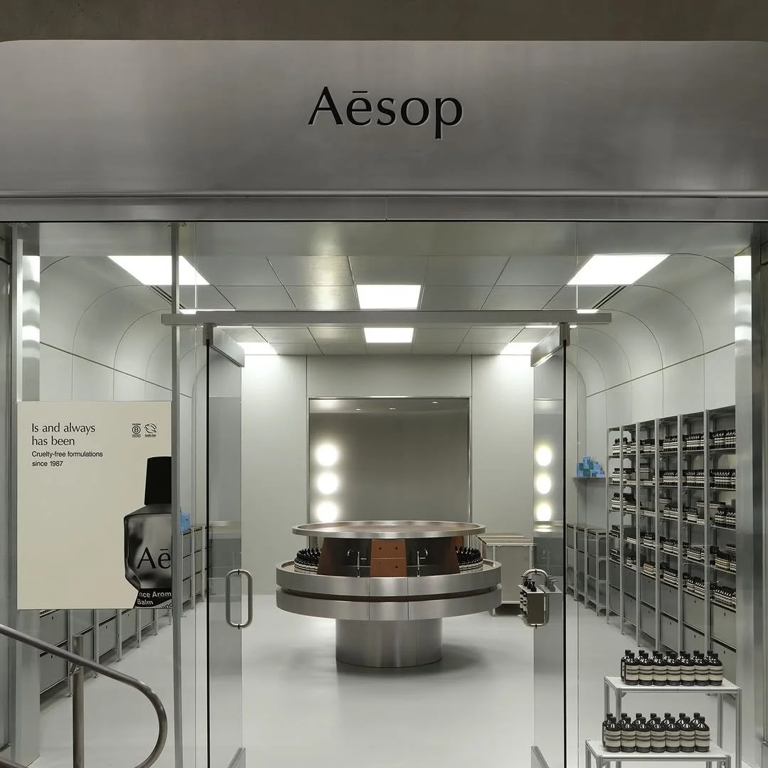 aesop-store-front-luxury-modernism-design-architecture-history-essay-article-writer-emerging-independent-journalism-substack-blog-