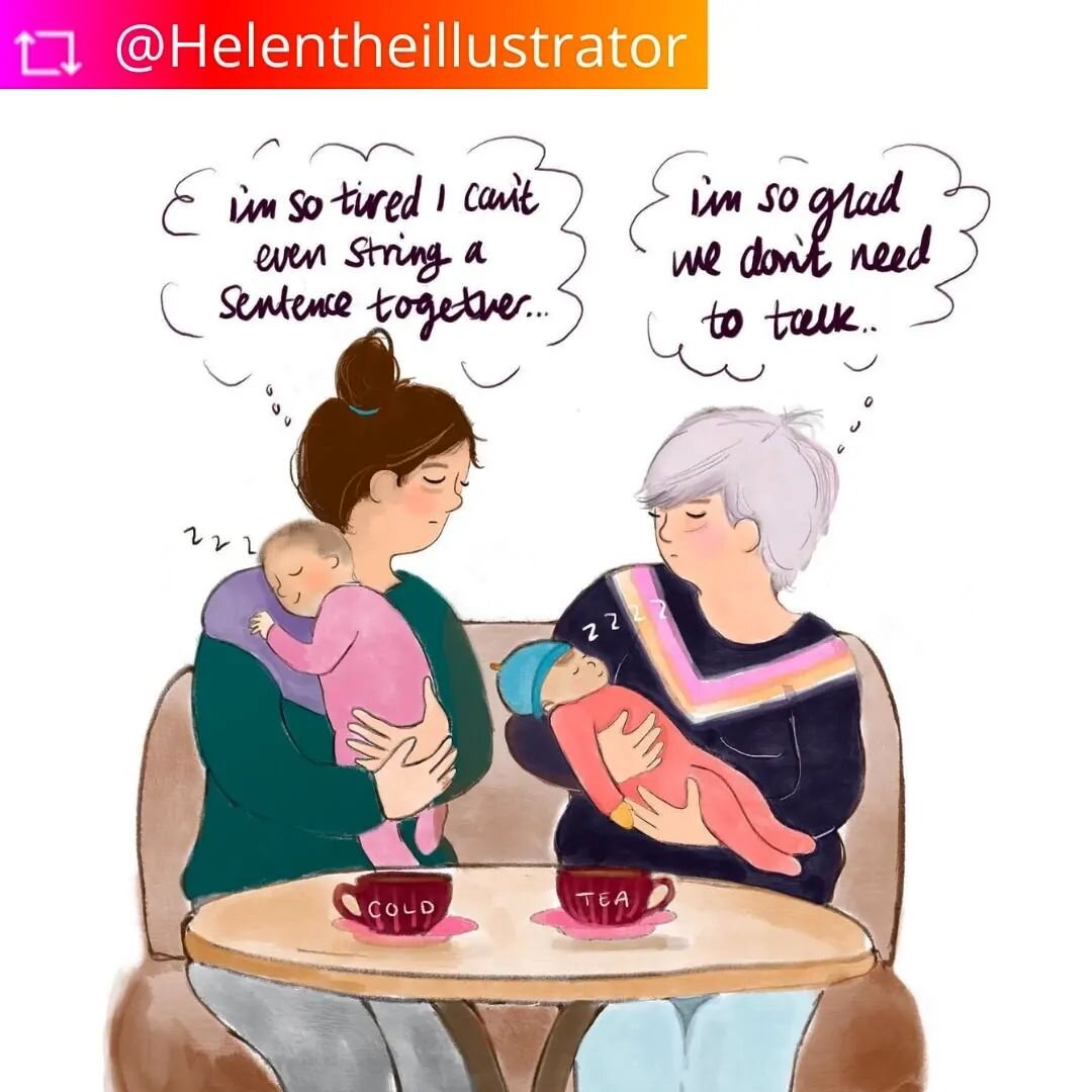 #REPOST&nbsp; &nbsp; @Helentheillustrator&nbsp; with &nbsp; &nbsp; @get__repost__app

&quot; Sometimes cold tea &amp; sympathy is all you need 💗 &quot; 

If you know .., you know. New mum life... 

Come join us at baby massage in All Saints Church -
