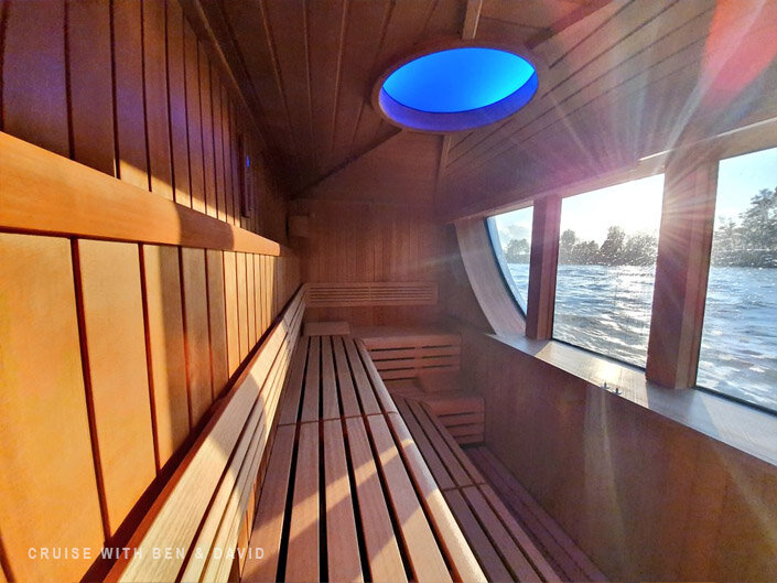 River cruise sauna