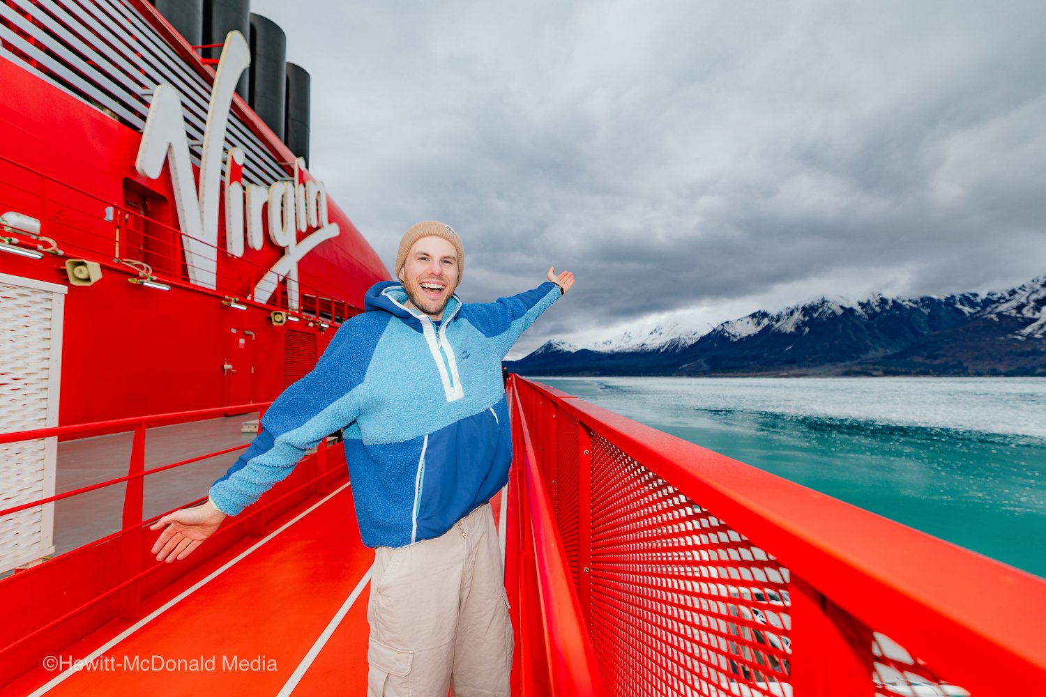 David Virgin Voyages Sign in Alaska
