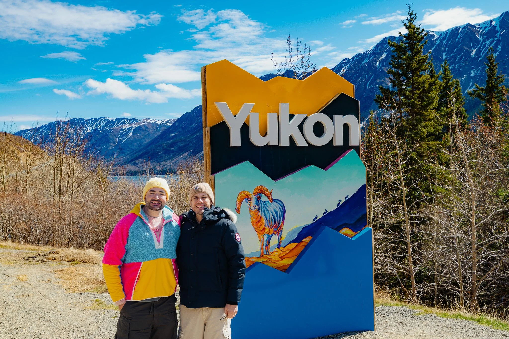 Ben and David in the Yukon