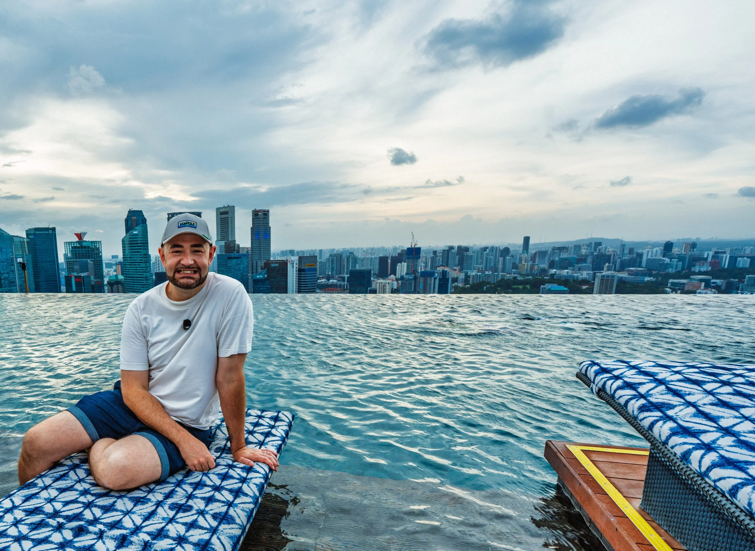 deck and Singapore skyline