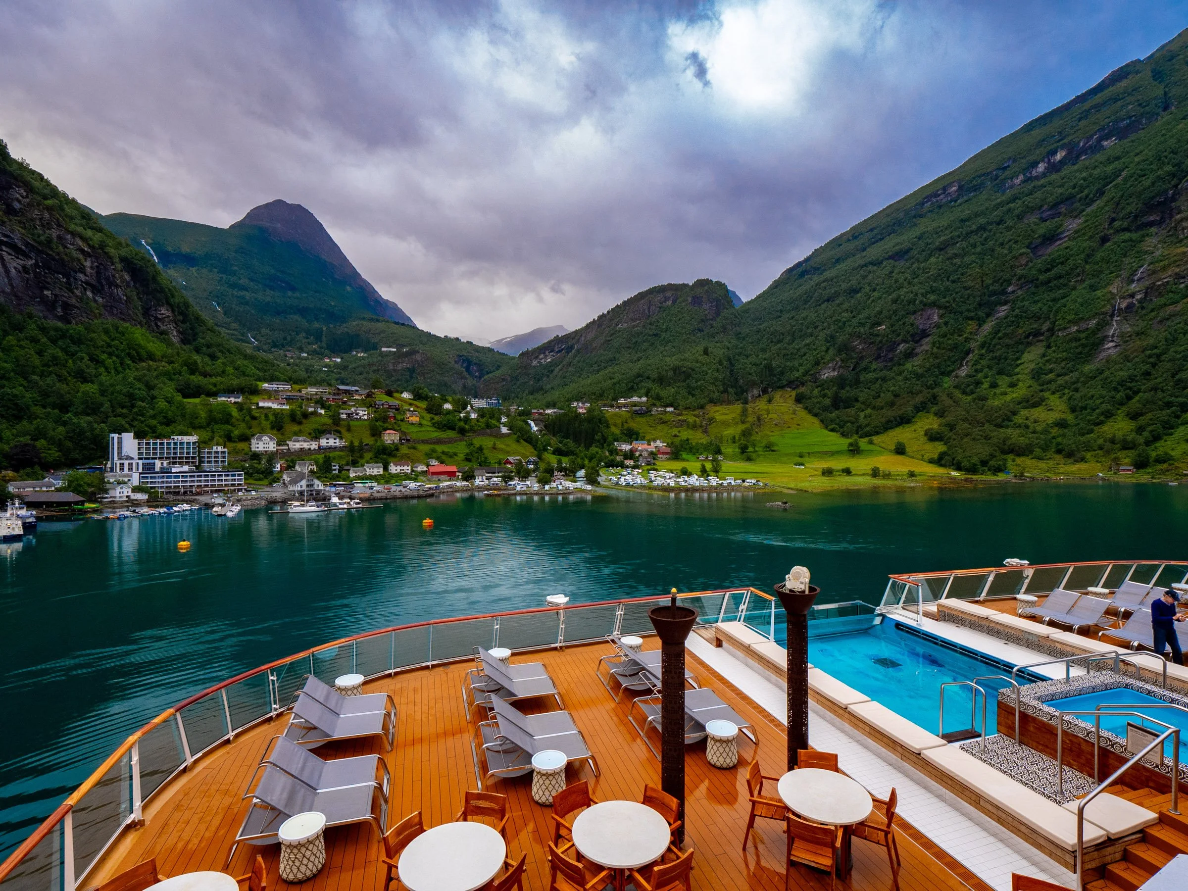 Geiranger seen from Viking Cruises